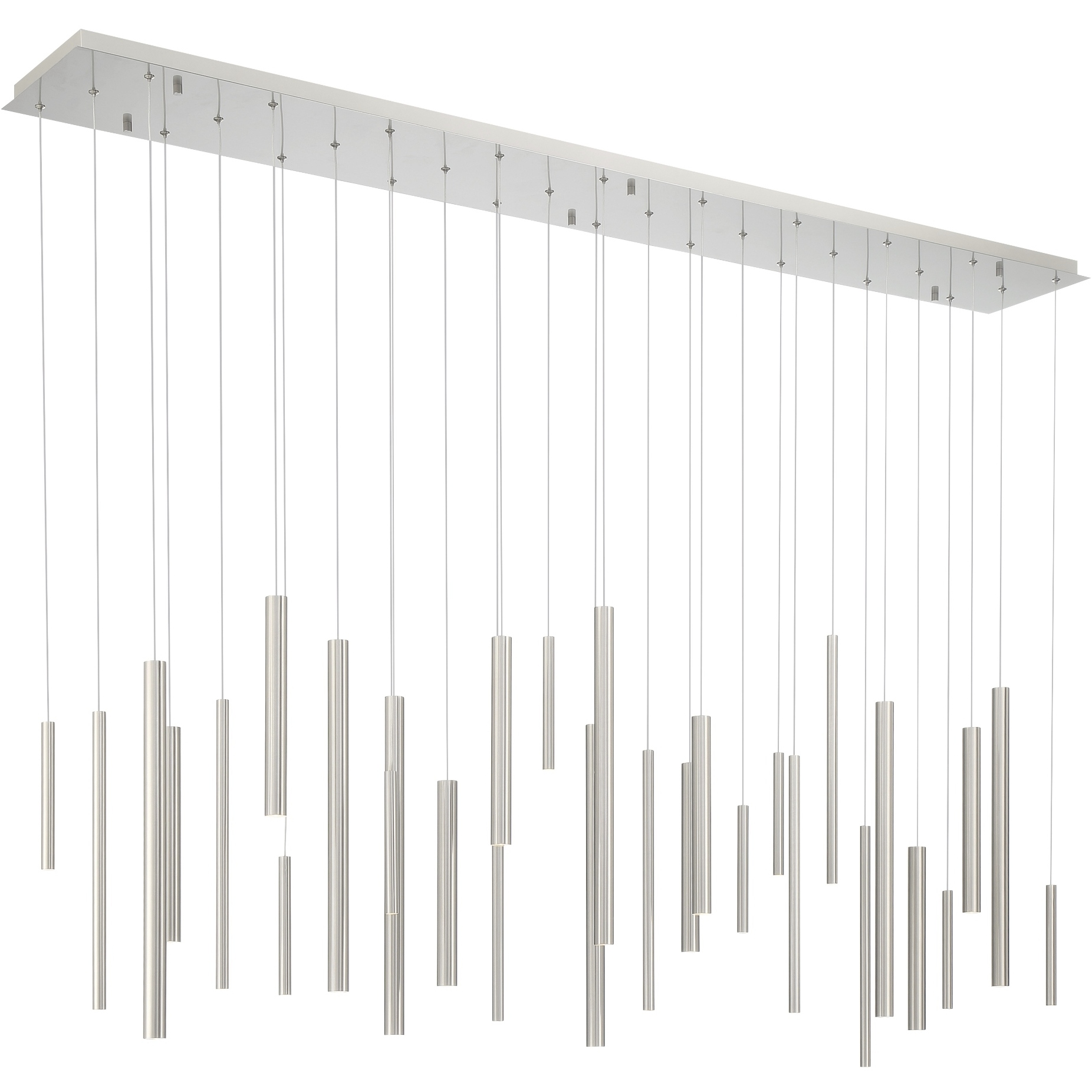 Santana LED 10 inch Satin Nickel Chandelier Ceiling Light