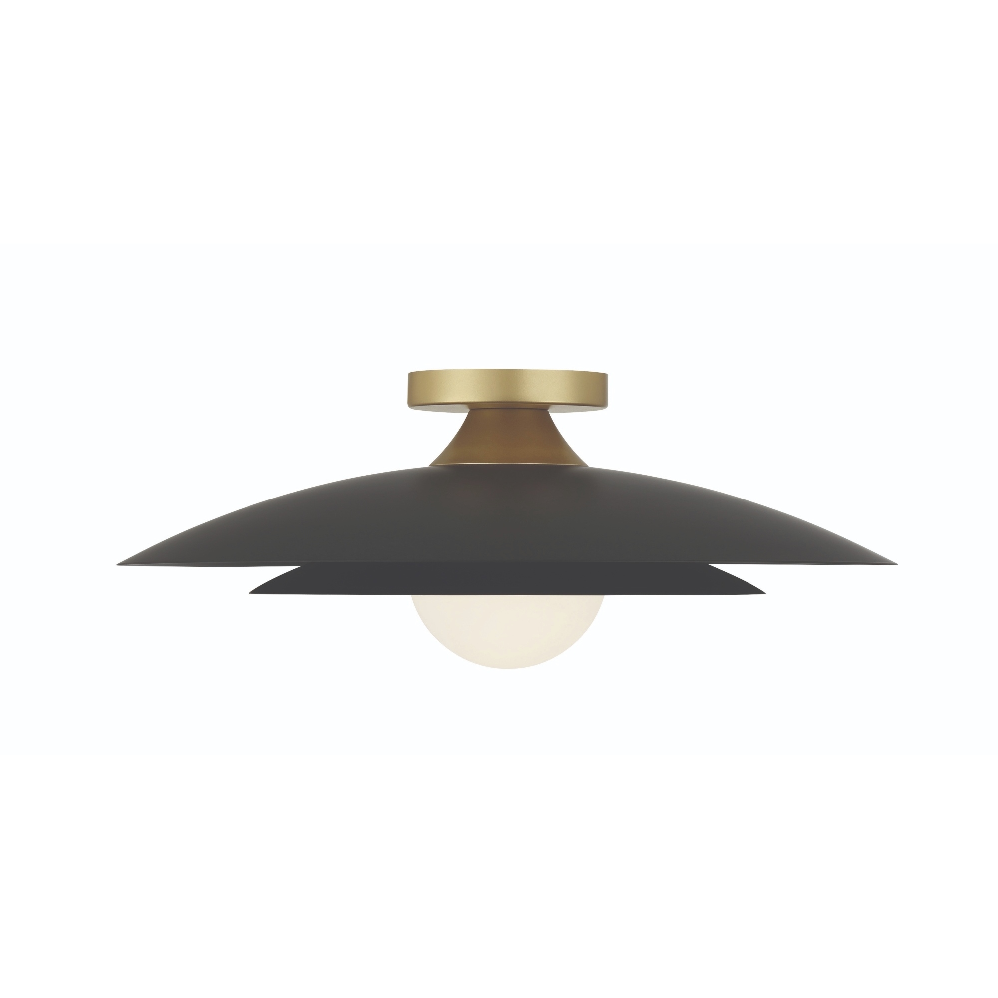 Welsh LED 18 inch Black Flush Mount Ceiling Light