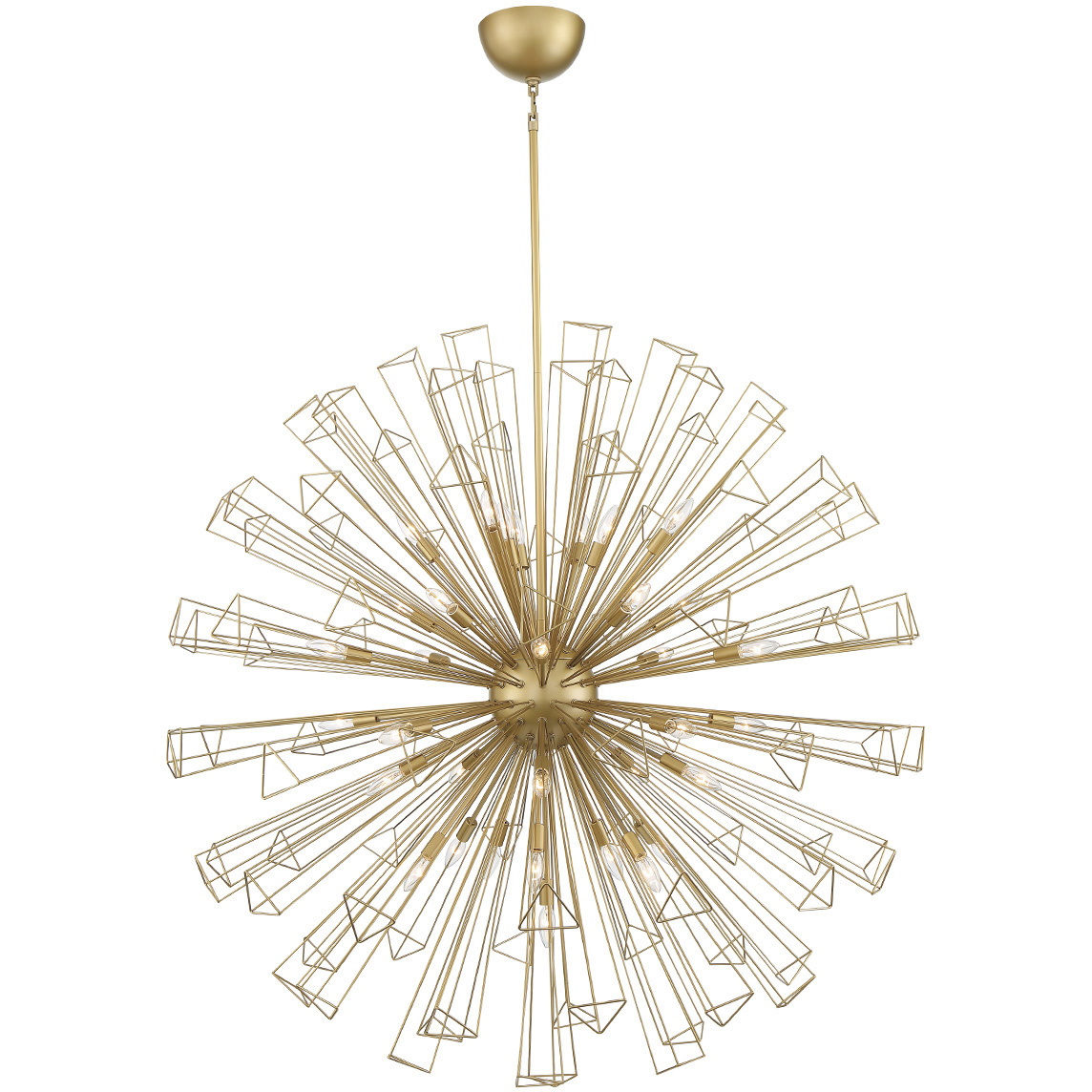 Dendelio 35 Light 54 inch Gold Chandelier Ceiling Light