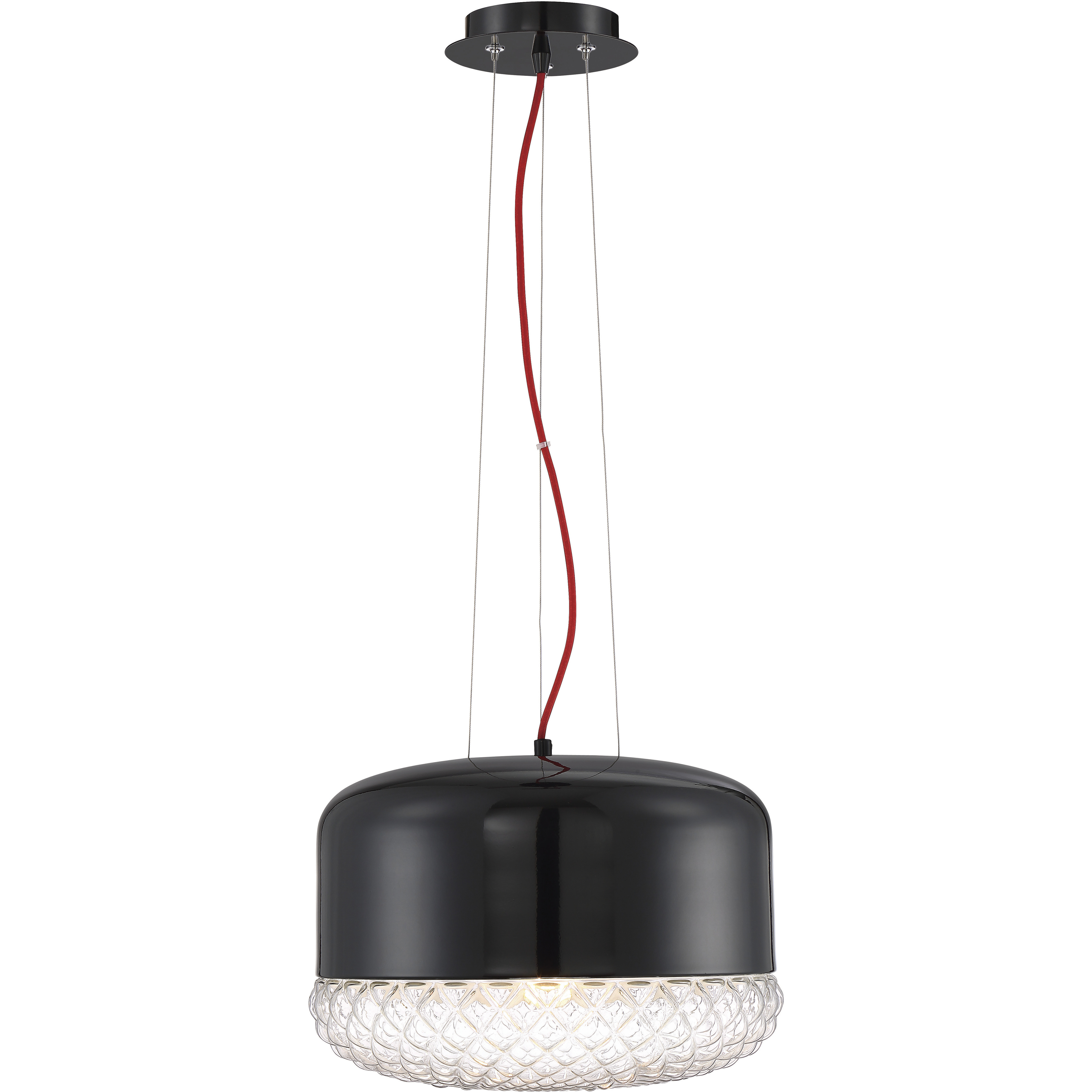 Corson 1 Light 14 inch Black Pendant Ceiling Light, Large