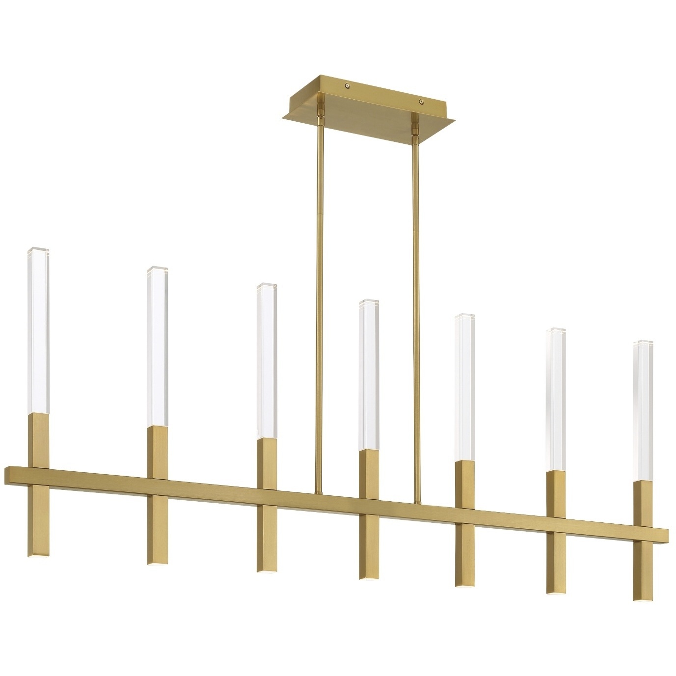 Eurofase 46476-036 Benicio Linear Chandelier Ceiling Light in Gold