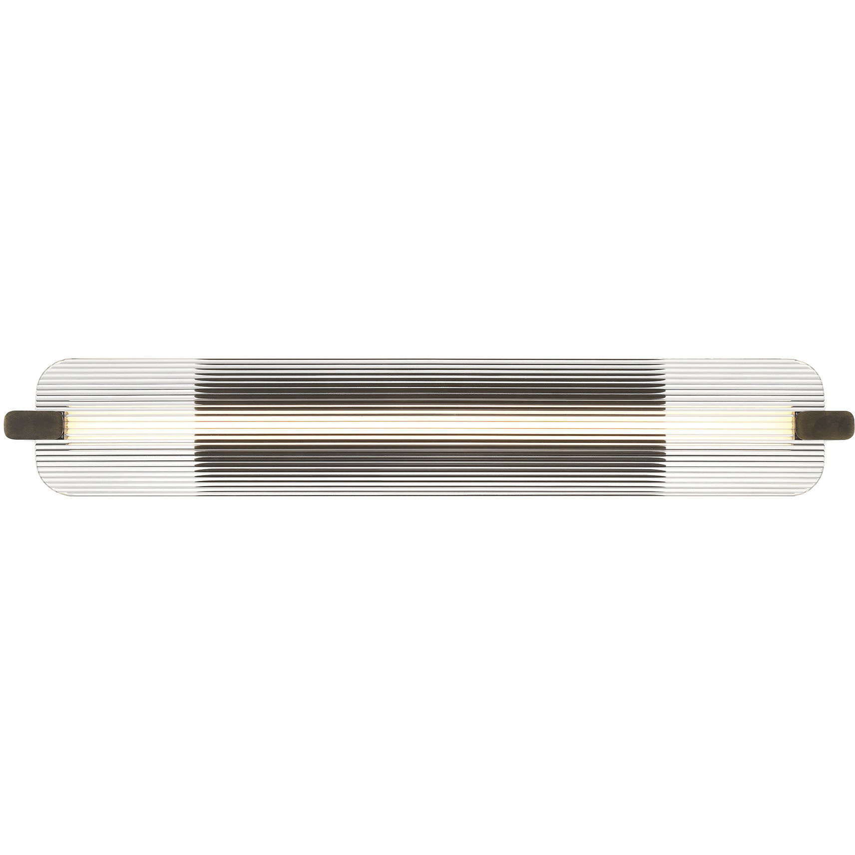 Neoness LED 34.25 inch Weathered Brass Vanity Light Wall Light in Clear
