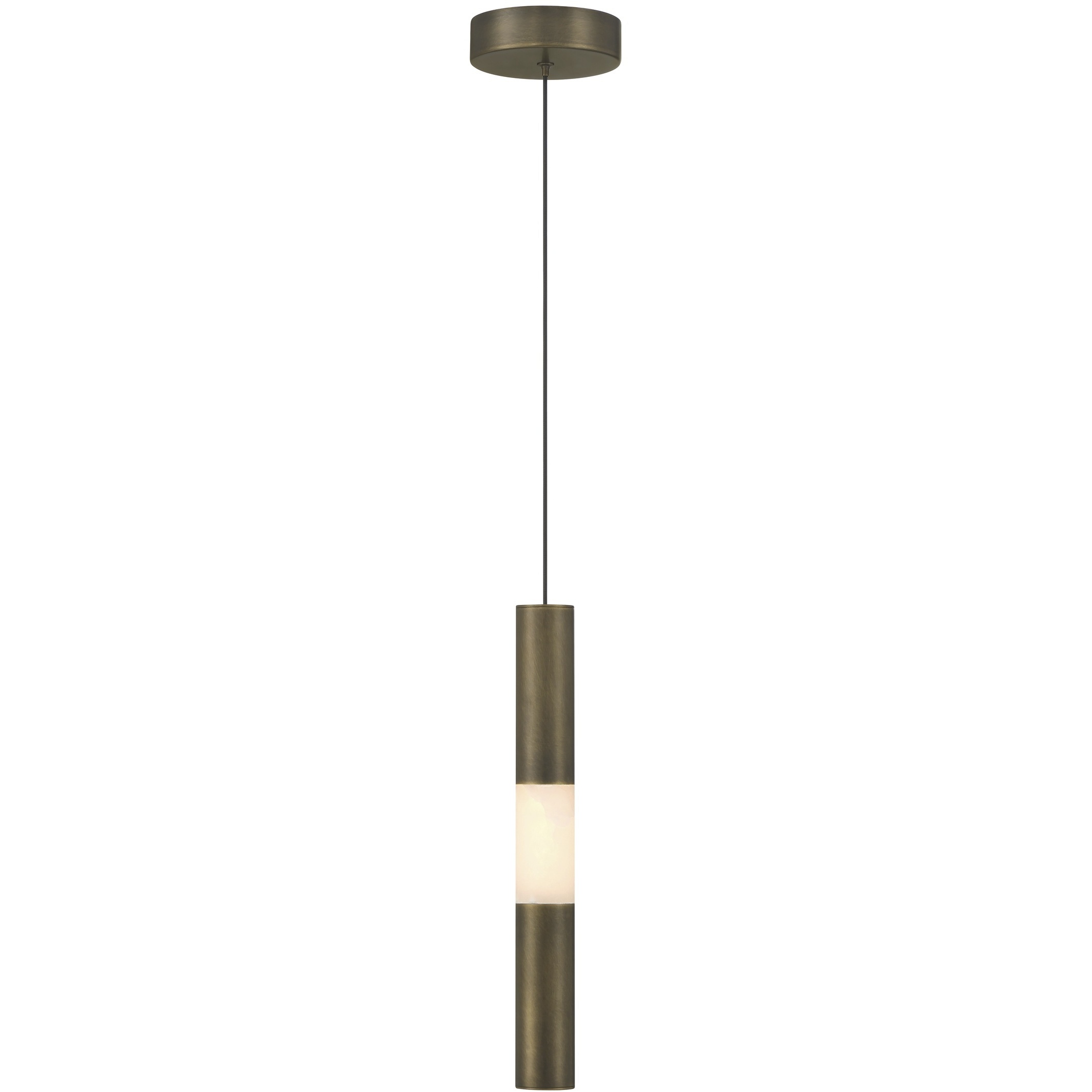 Ronda 1 Light 2 inch Weathered Brass Standard Pendant Ceiling Light