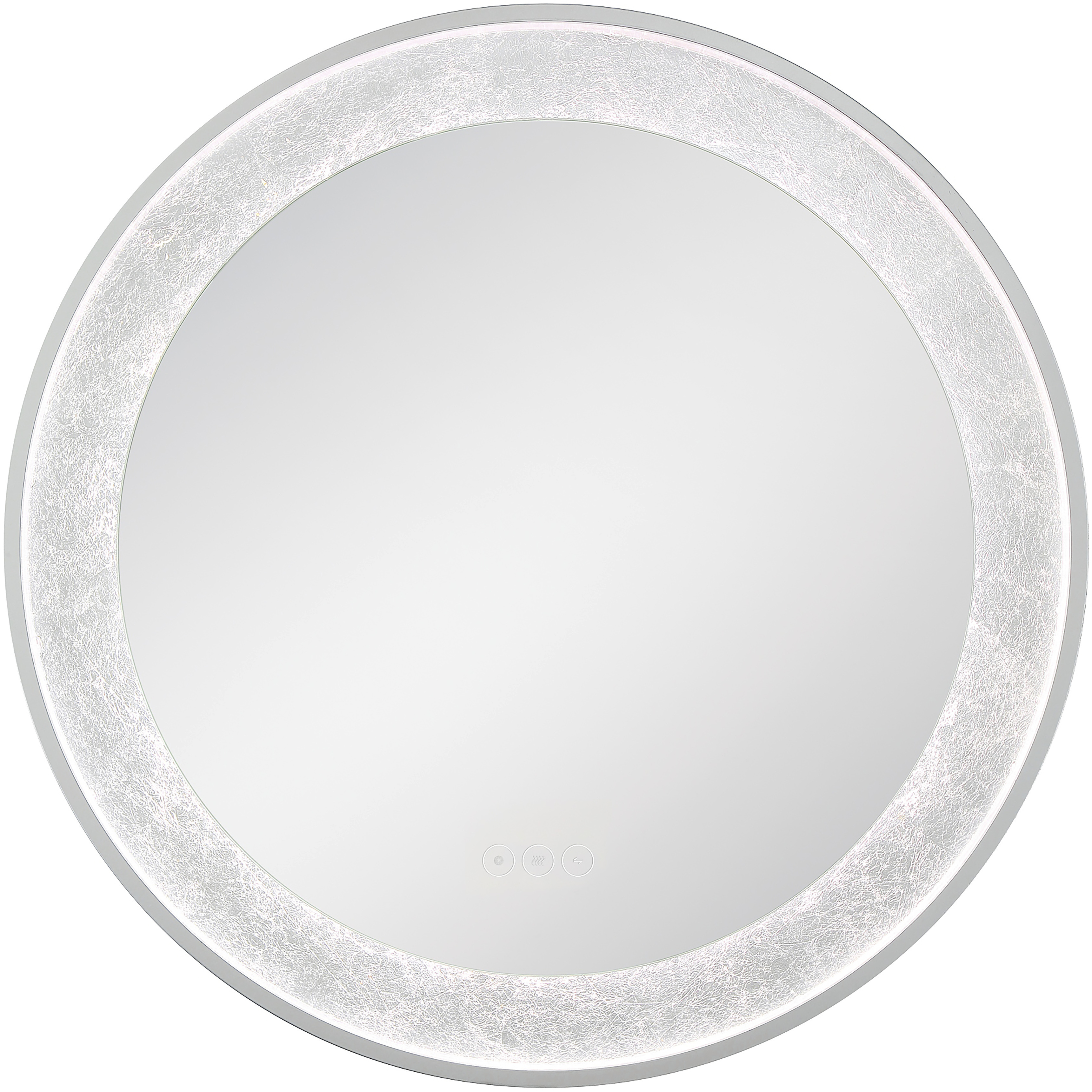 Anya 30 X 30 inch Anodized Silver LED Mirror