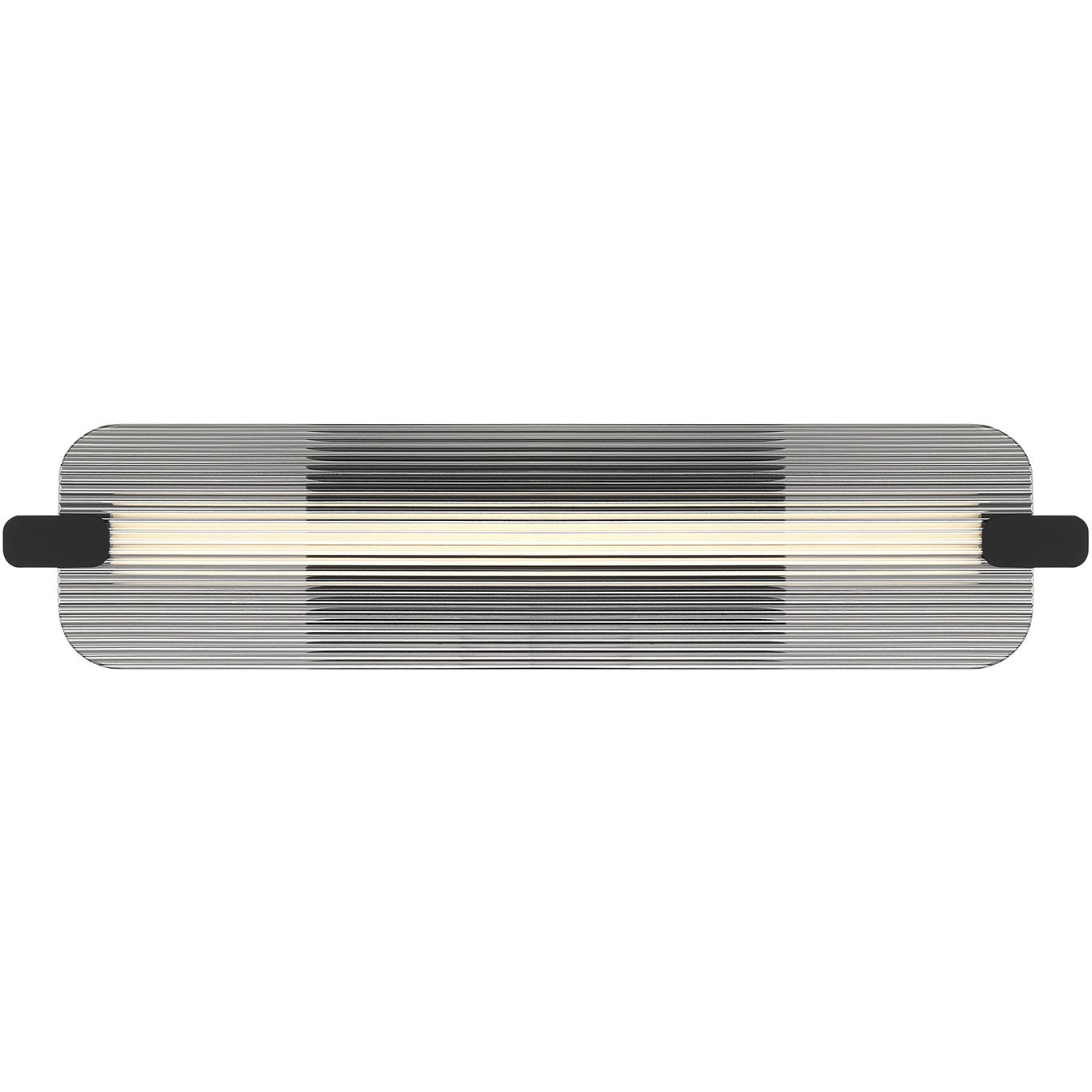 Neoness LED 24.5 inch Matte Black Outdoor Wall Sconce in Smoke