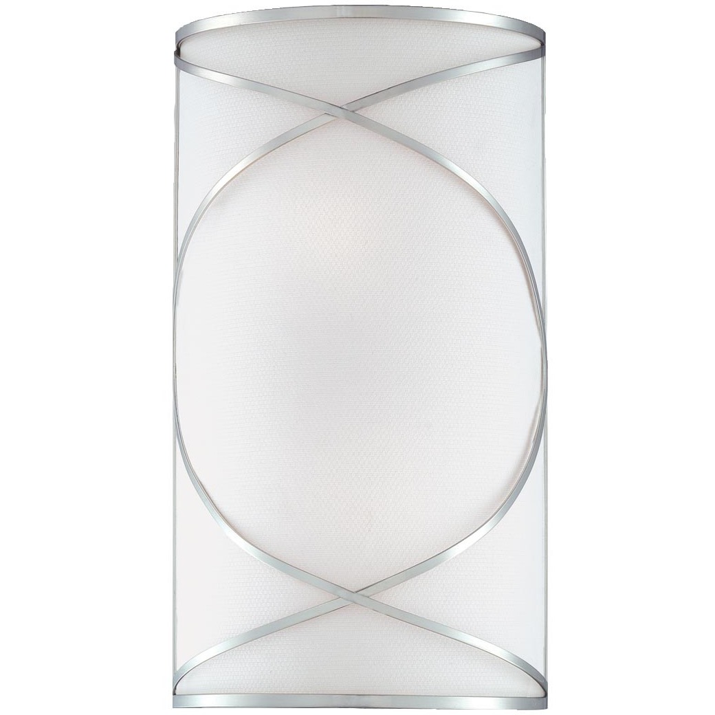 Solo 2 Light 9 inch Brushed Nickel Wall Sconce Wall Light