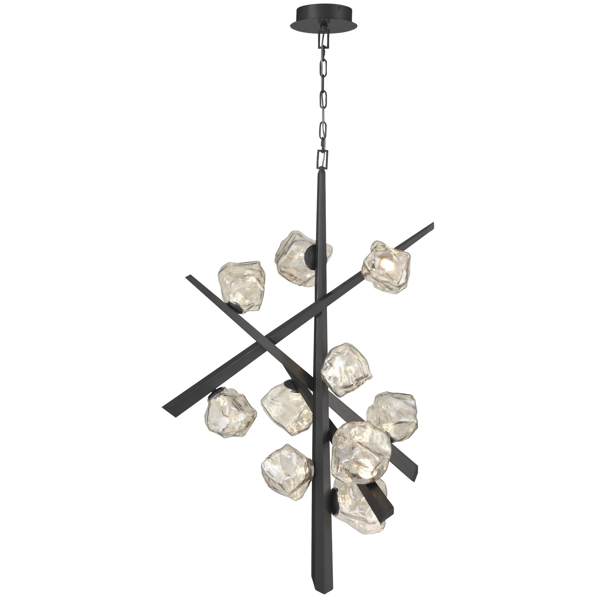 Thorah 10 Light 36 inch Graphite Chandelier Ceiling Light
