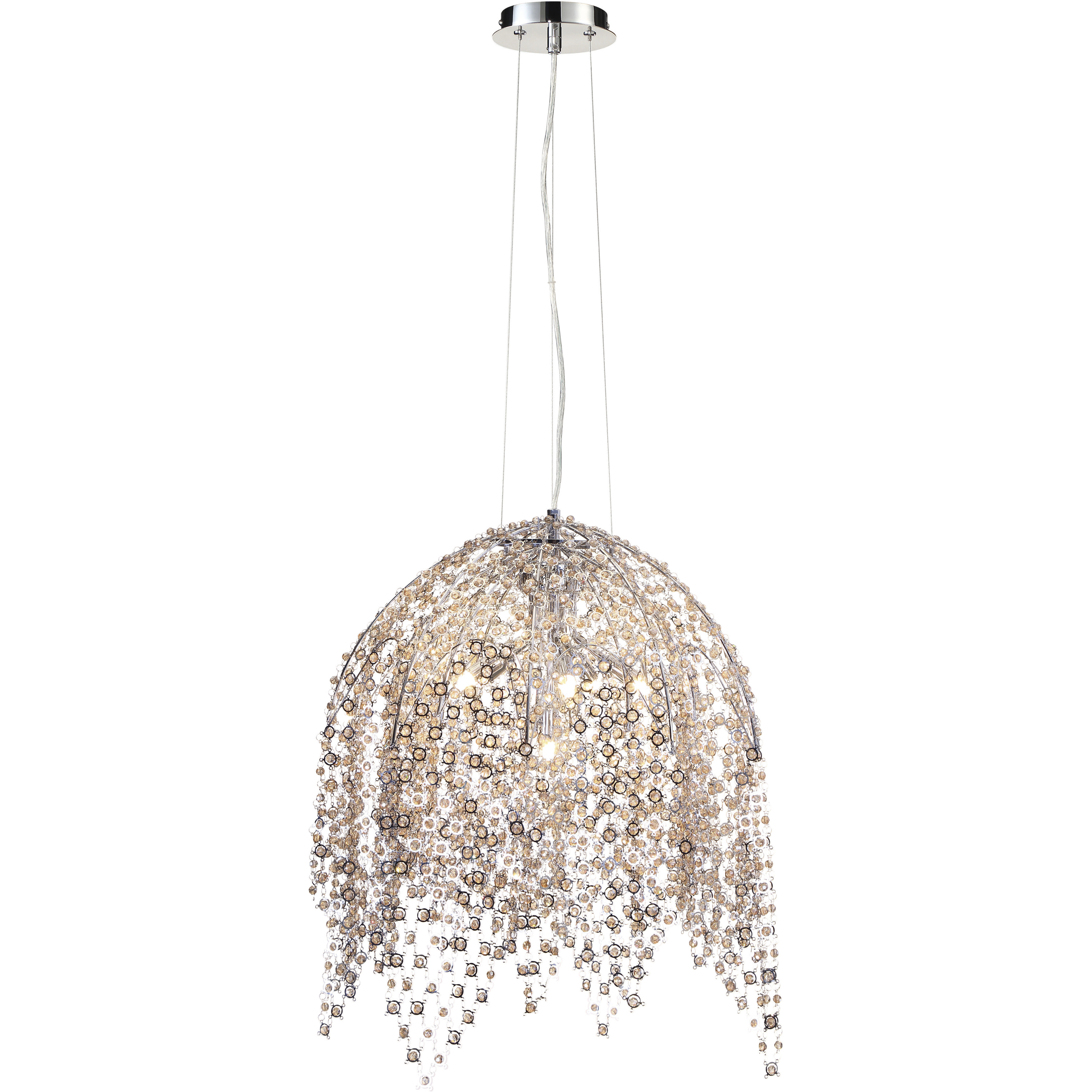 Danza 6 Light 20 inch Chrome Chandelier Ceiling Light