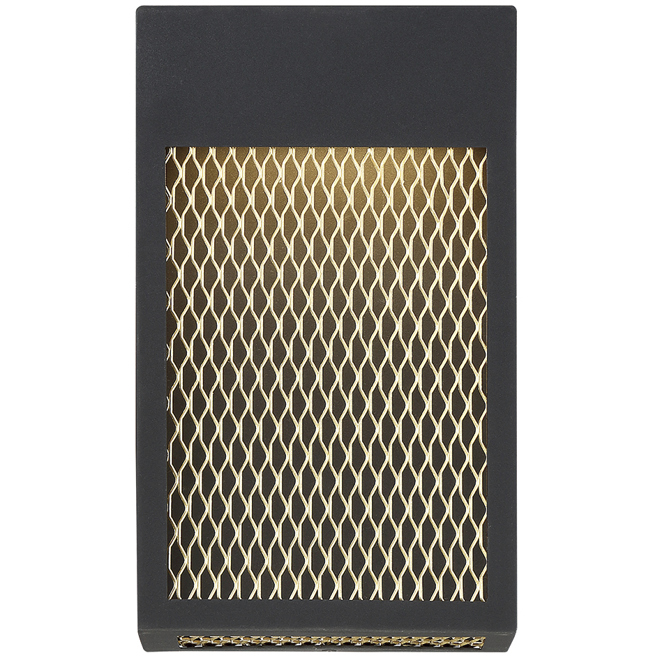 Coop LED 7 inch Sand Black Wall Sconce Wall Light, Large