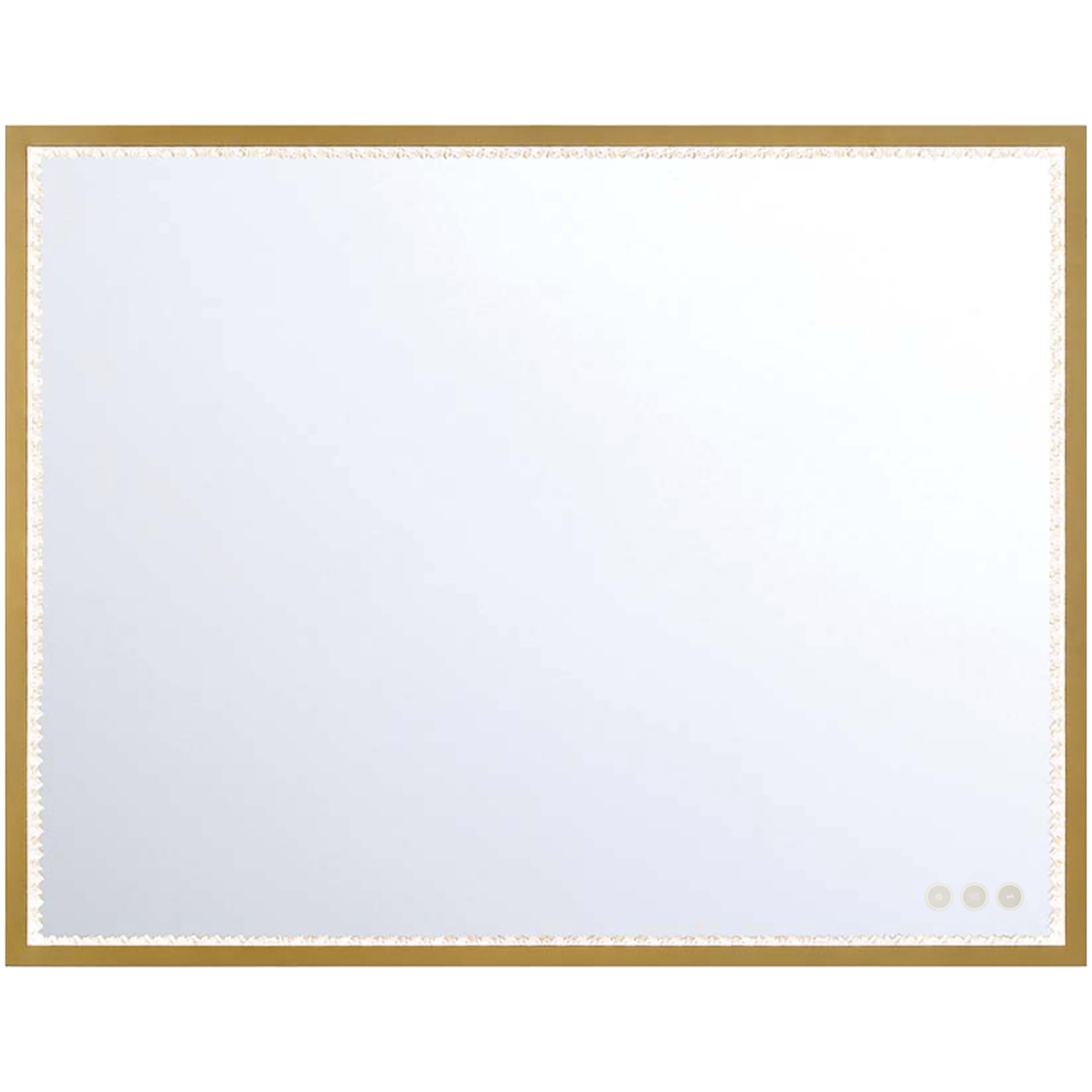 Cerissa 36 X 28 inch Anodized Gold LED Mirror