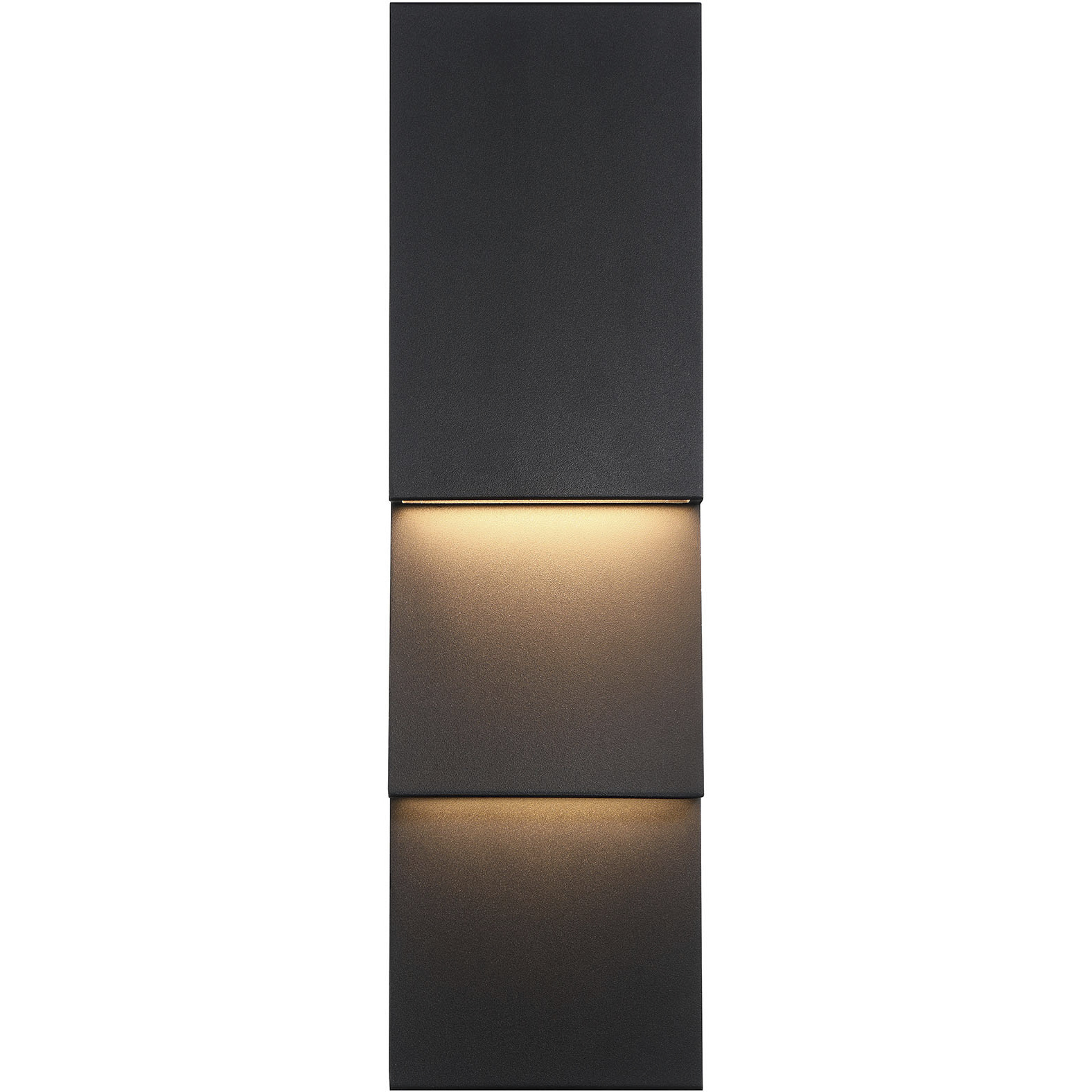 Nanton 2 Light 19 inch Black Outdoor Wall Sconce