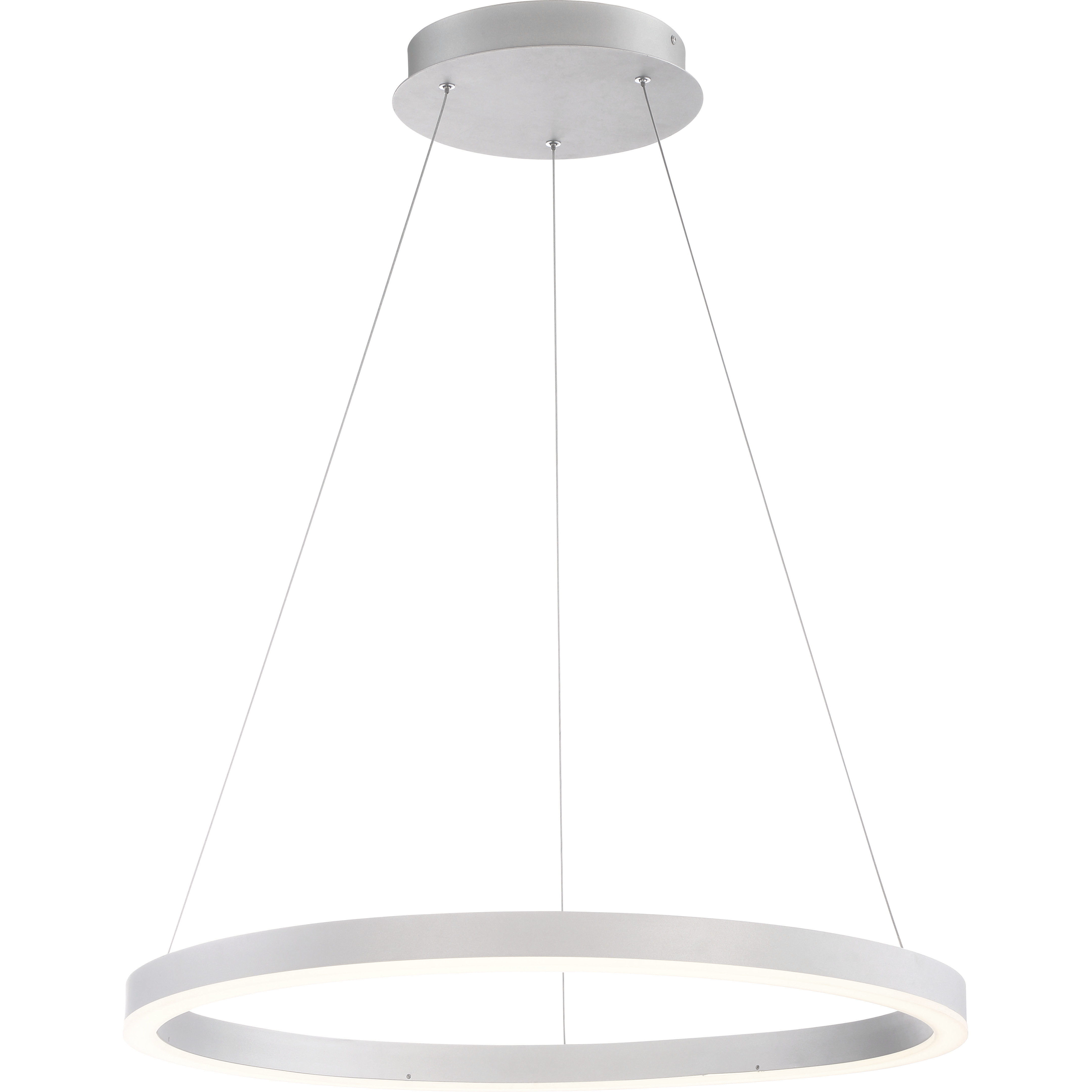 Spunto LED 27.5 inch Silver Chandelier Ceiling Light, Small