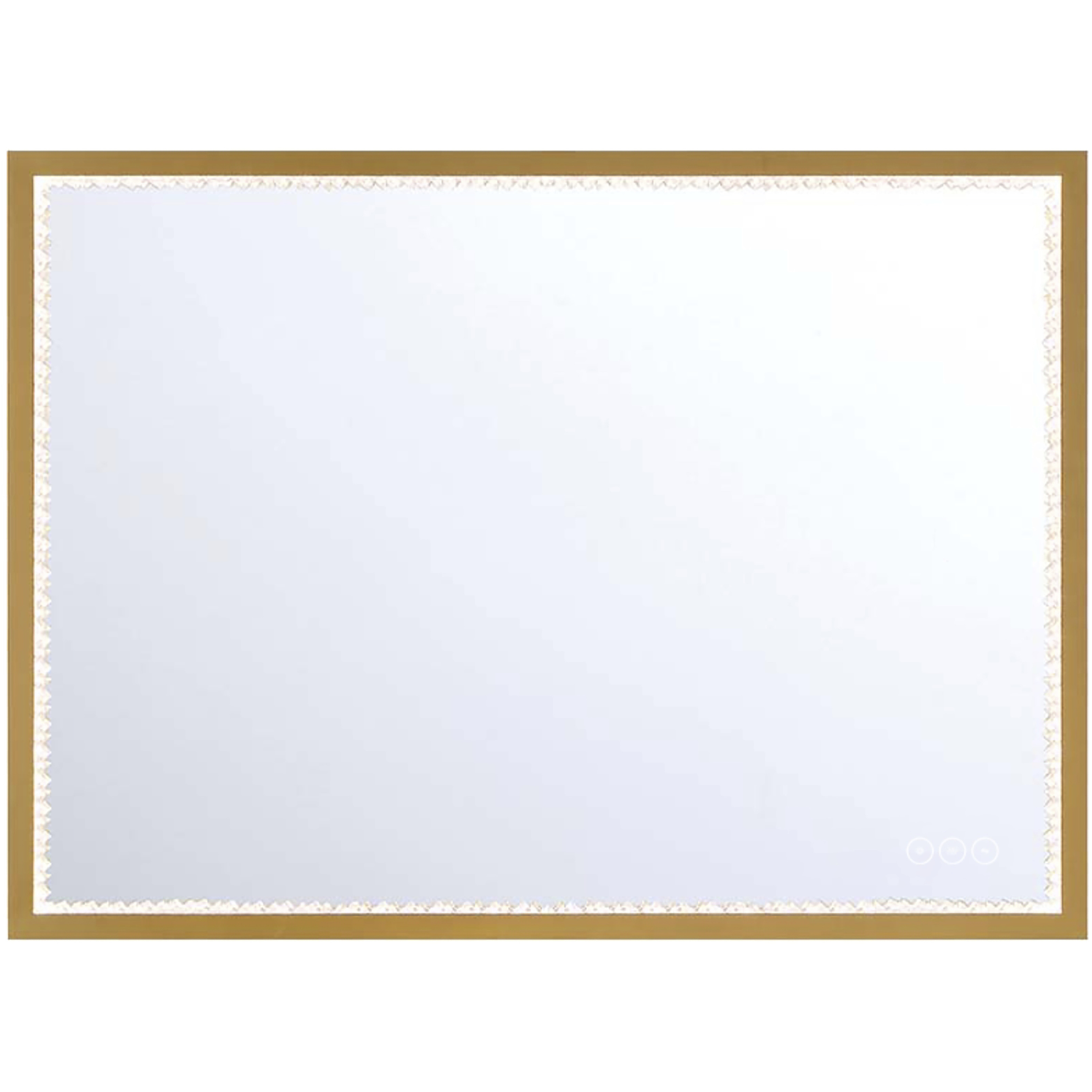 Cerissa 30 X 22 inch Anodized Gold LED Mirror