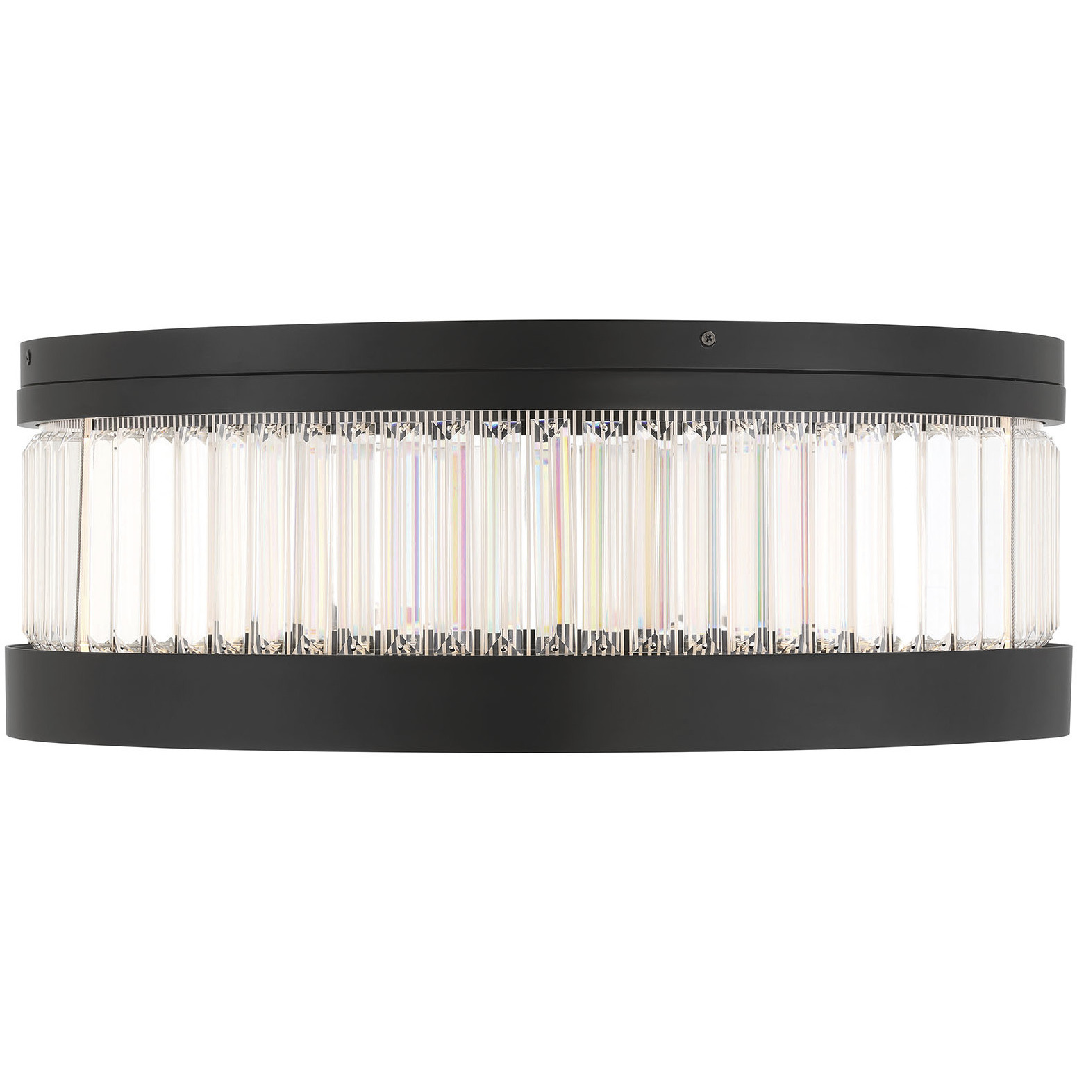 Empra LED 23.63 inch Matte Black Flush Mount Ceiling Light