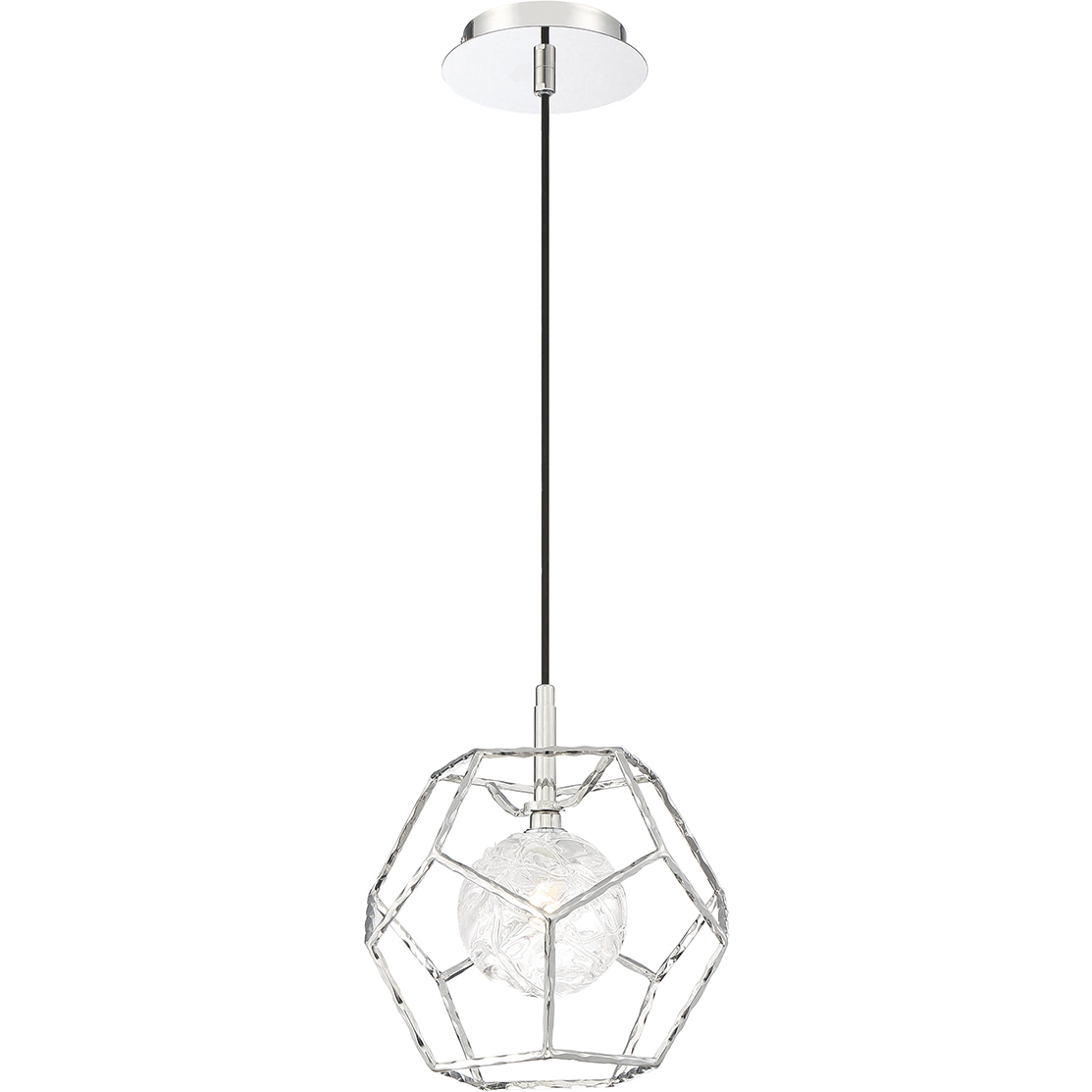 Norway LED 10.75 inch Chrome Mini Pendant Ceiling Light