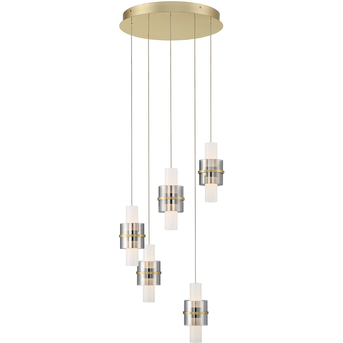 Rola LED 17.75 inch Gold Chandelier Ceiling Light