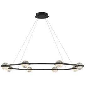 Circolo LED 47.5 inch Black Chandelier Ceiling Light