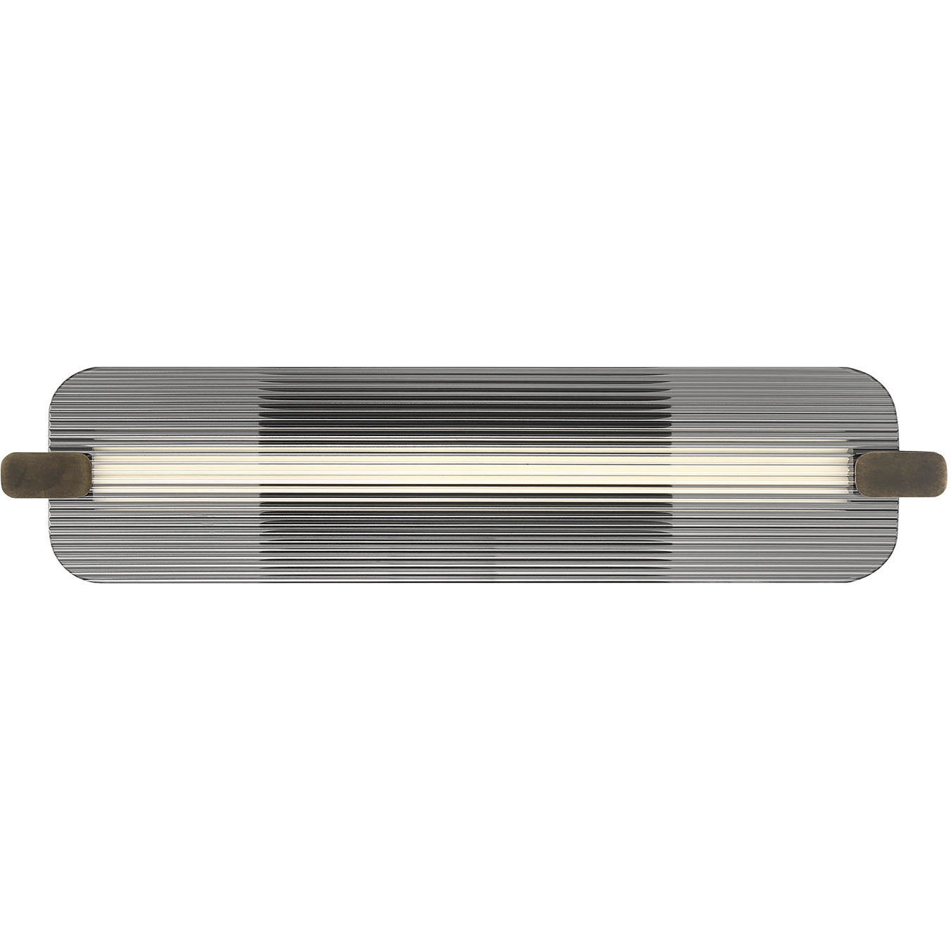 Neoness LED 24.5 inch Weathered Brass Vanity Light Wall Light in Smoke
