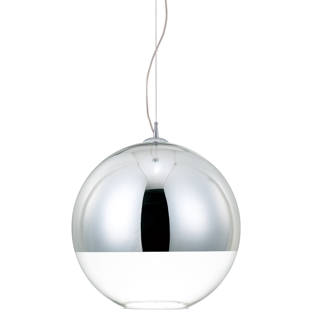 Chromos 1 Light 15.75 inch Chrome Pendant Ceiling Light, Large