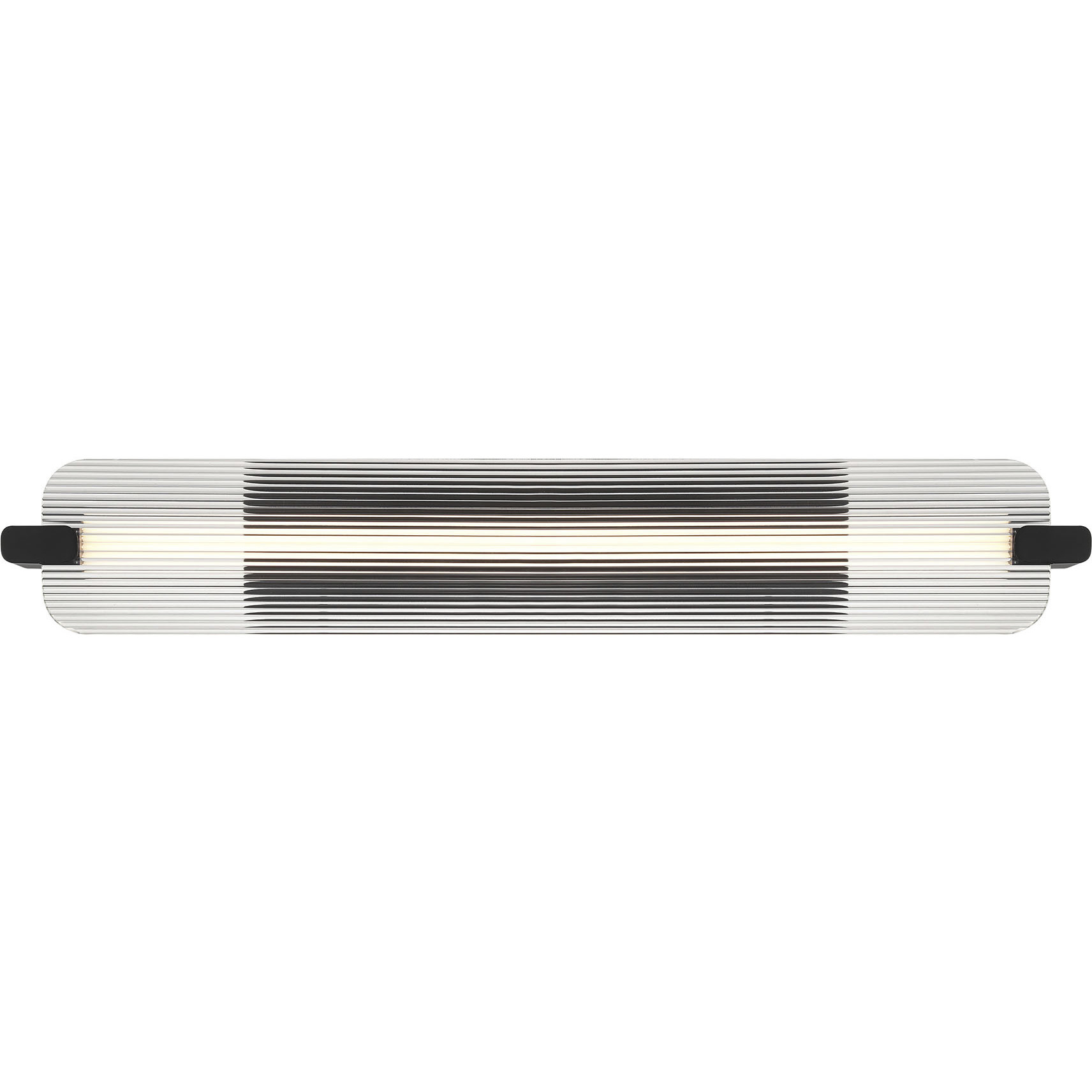 Neoness LED 34.25 inch Matte Black Outdoor Wall Sconce in Clear