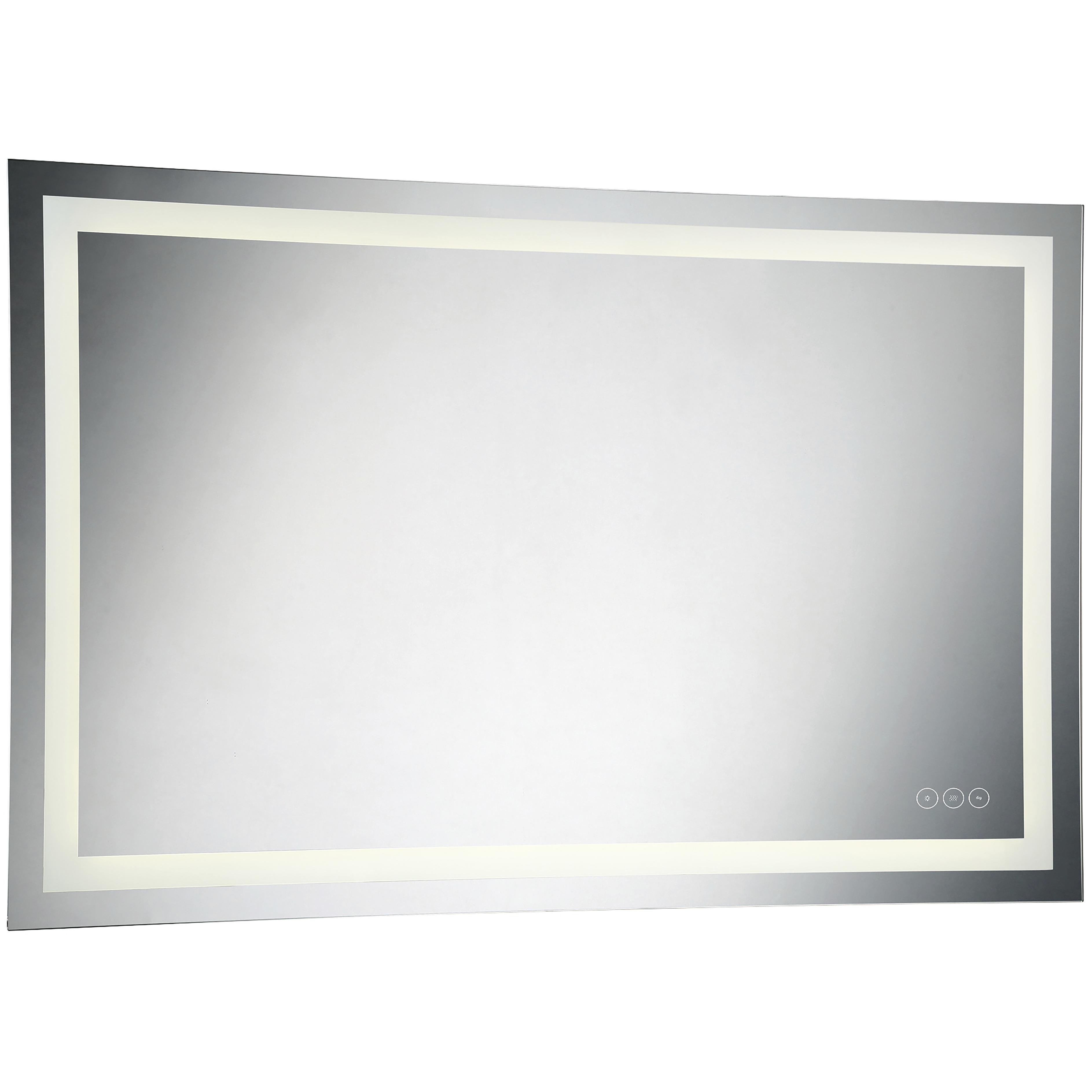 Aspen 55 X 55 inch Anodized Silver LED Mirror