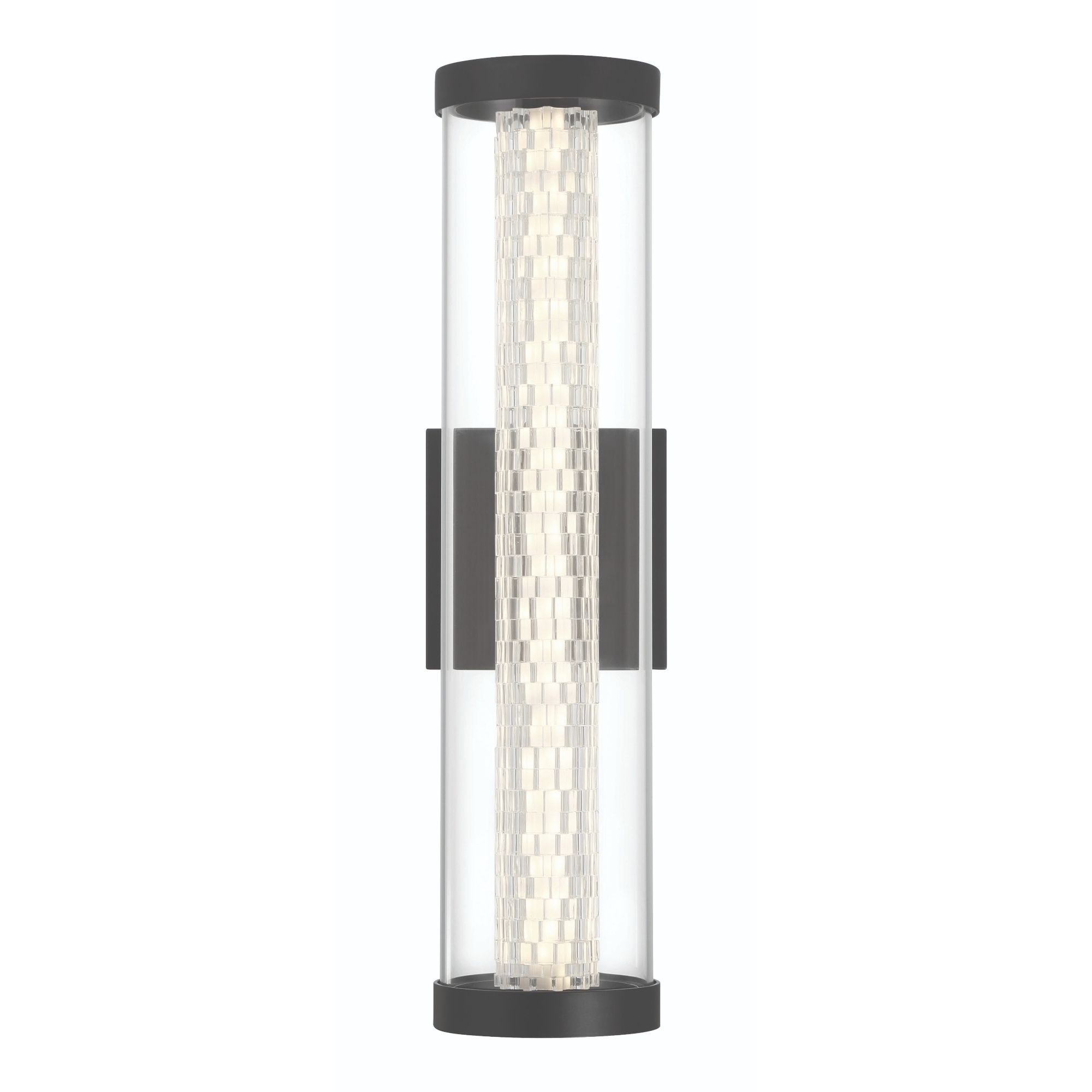 Savron LED 18 inch Black Outdoor Wall Sconce, Both Indoor/Outdoor