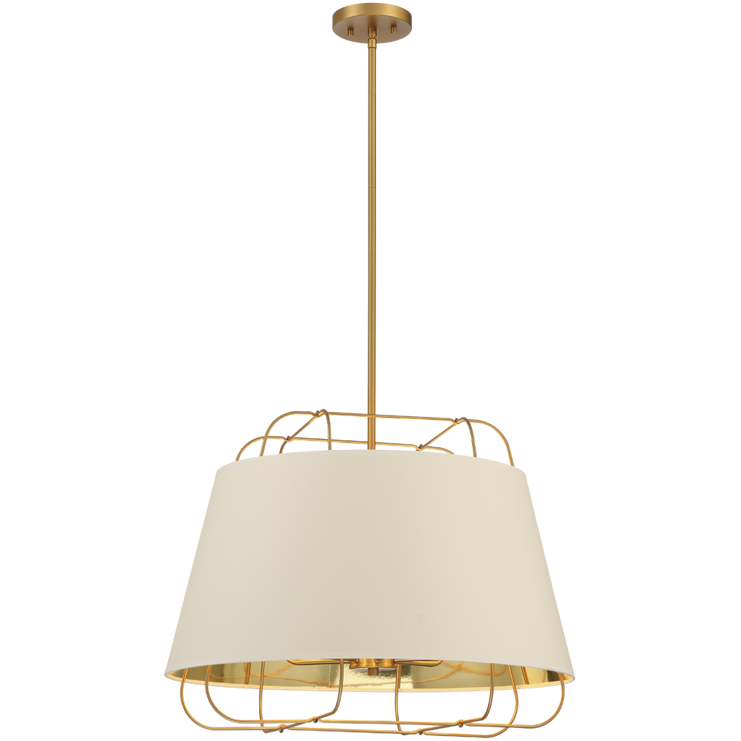 Tura 6 Light 24 inch Brass Pendant Ceiling Light