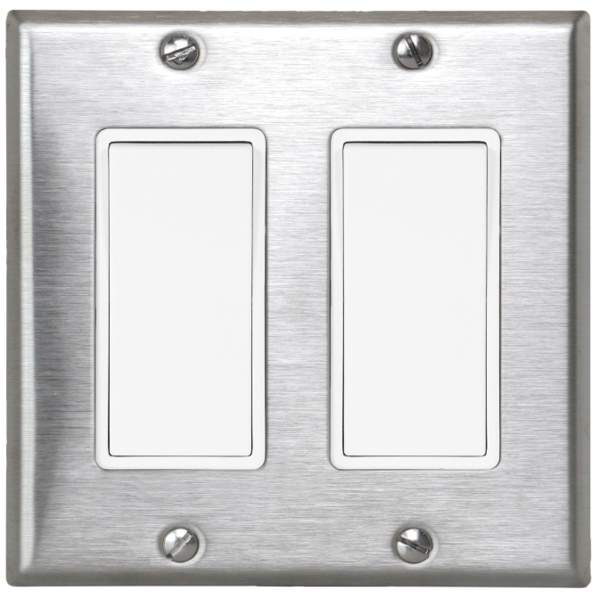 Ontario 5 X 3 inch Stainless Steel Patio Heater On/Off Switch in Two
