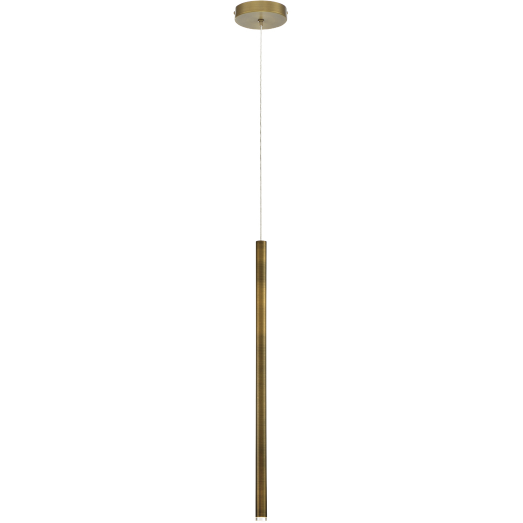 Navada LED 1 inch Brass Pendant Ceiling Light, Medium
