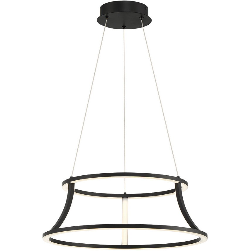 Cadoux LED 20 inch Black Chandelier Ceiling Light
