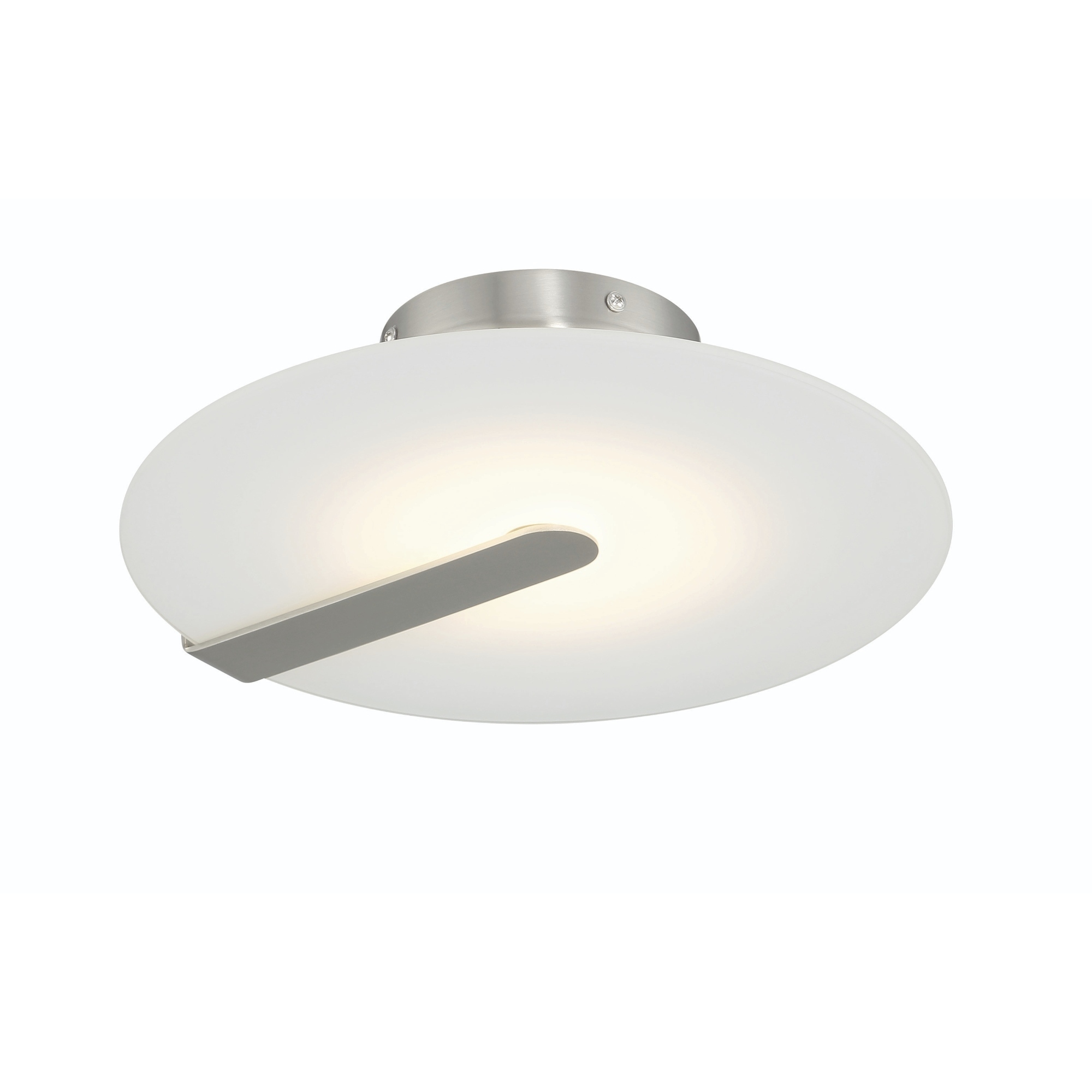 Nuvola LED 12.25 inch Satin Nickel Flush Mount Ceiling Light
