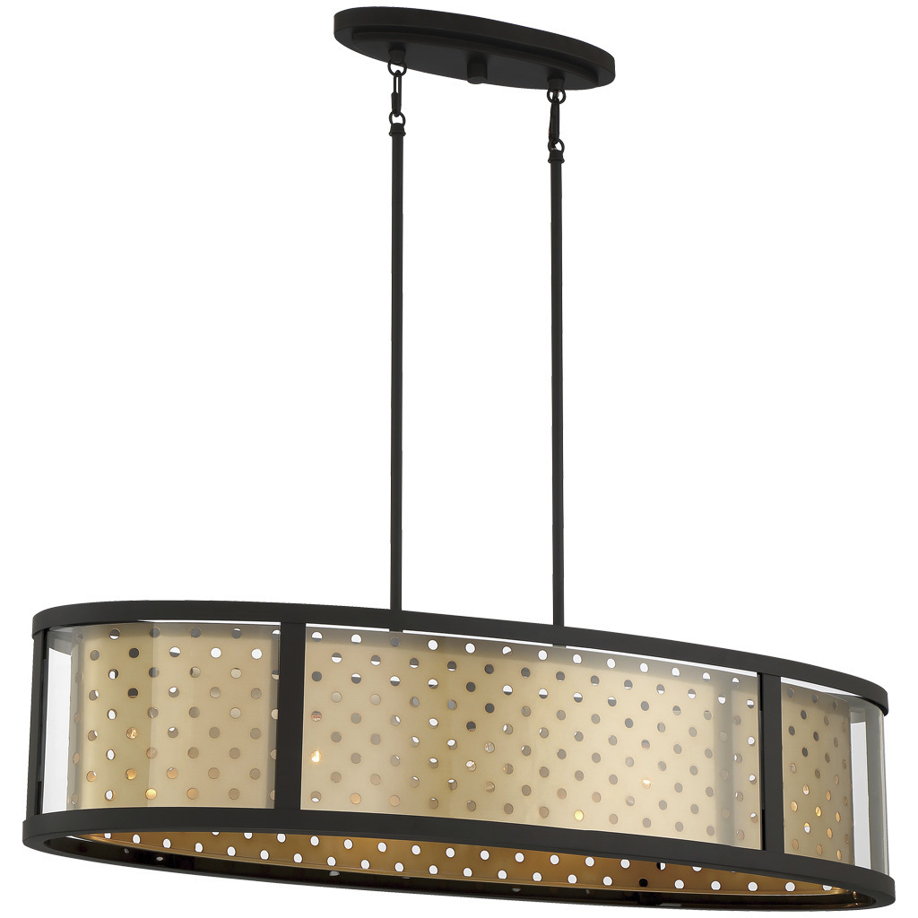 Grado 5 Light 13.5 inch Gold Pendant Ceiling Light