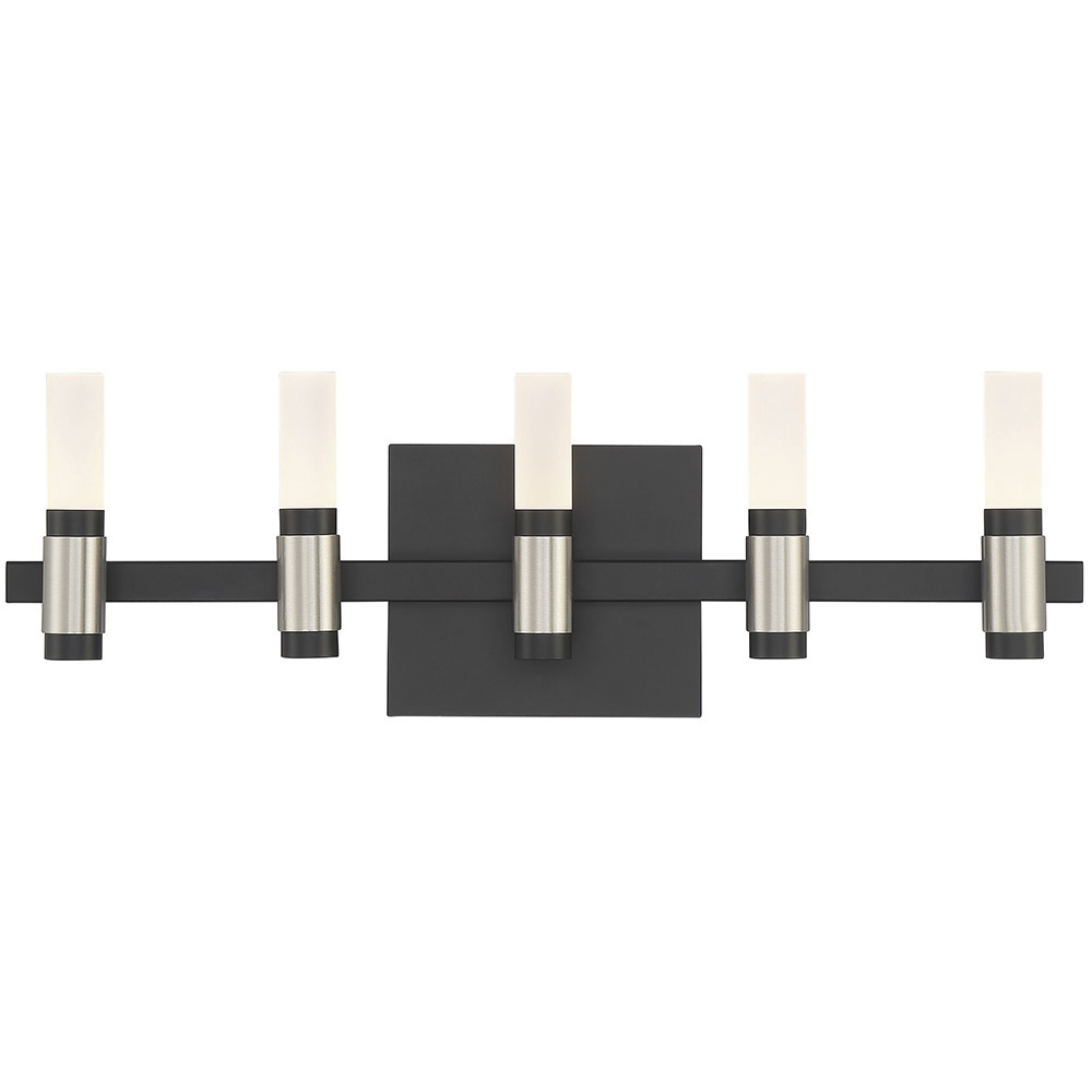 Albany LED 20 inch Silver and Black Vanity Light Wall Light