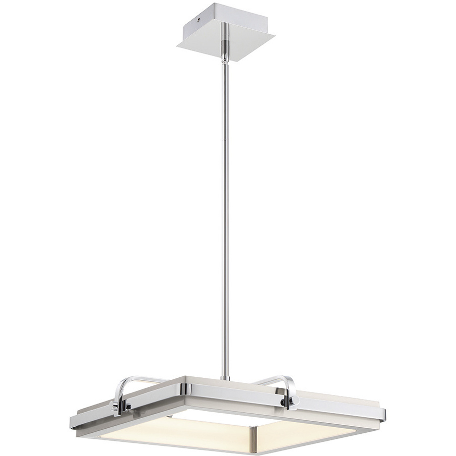 Annilo LED 18 inch Chrome Pendant Ceiling Light