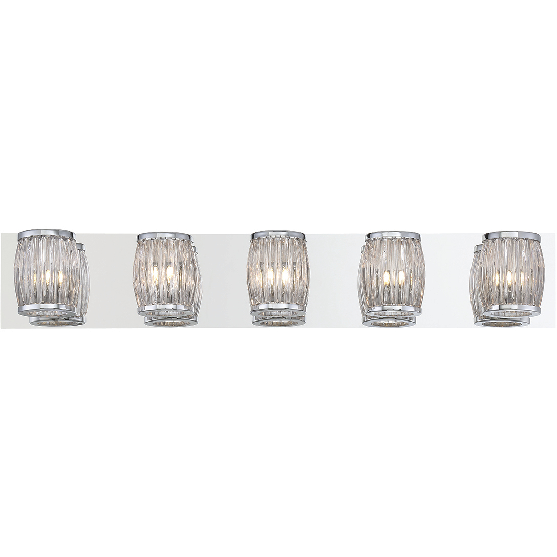 Barile 5 Light 31 inch Chrome Vanity Light Wall Light
