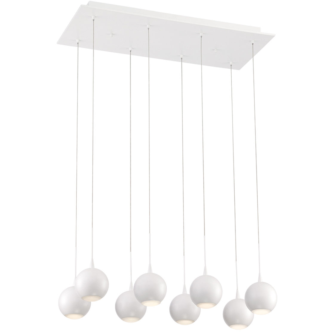 Patruno LED 12 inch Matte White Chandelier Ceiling Light