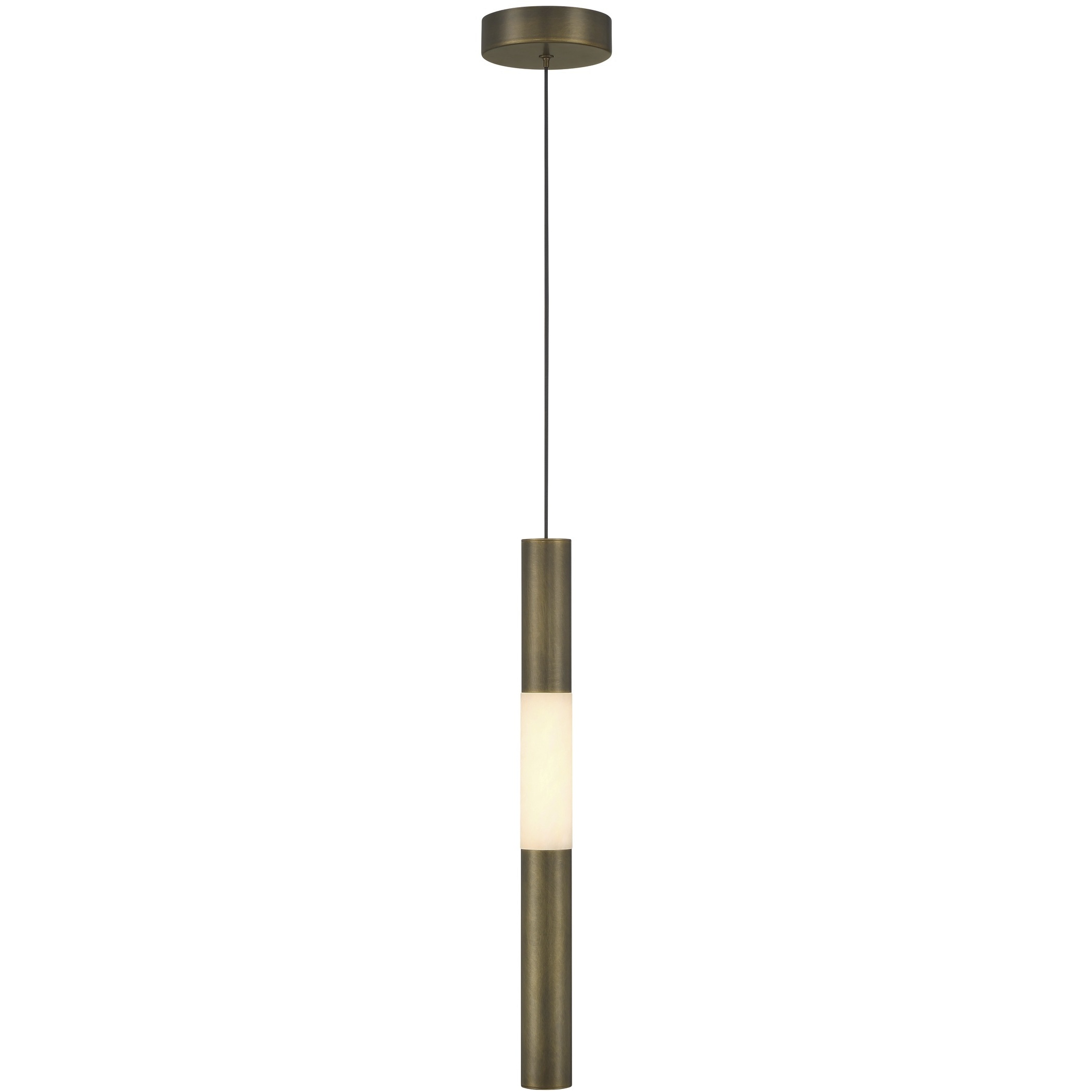 Ronda 1 Light 2 inch Weathered Brass Standard Pendant Ceiling Light