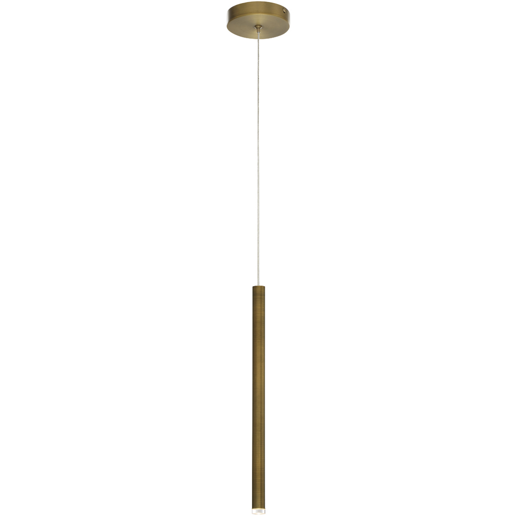 Navada LED 1 inch Brass Pendant Ceiling Light, Small