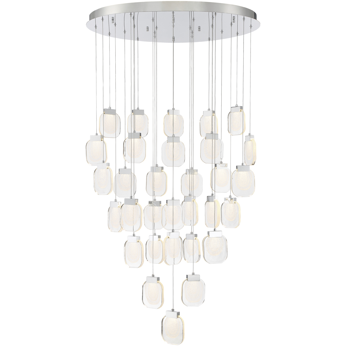 Paget 31 Light 39 inch Chrome Chandelier Ceiling Light