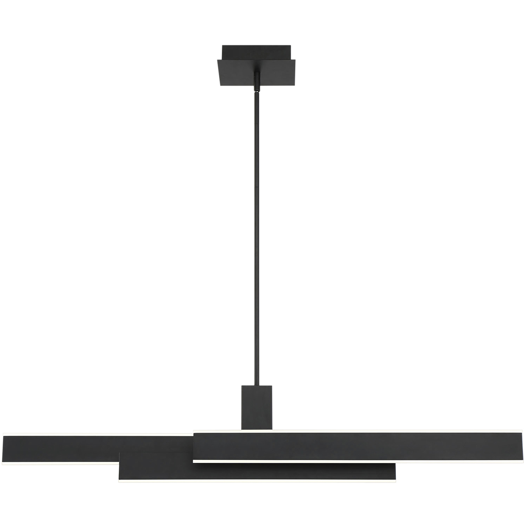 Cameno Linear Chandelier Ceiling Light in Black