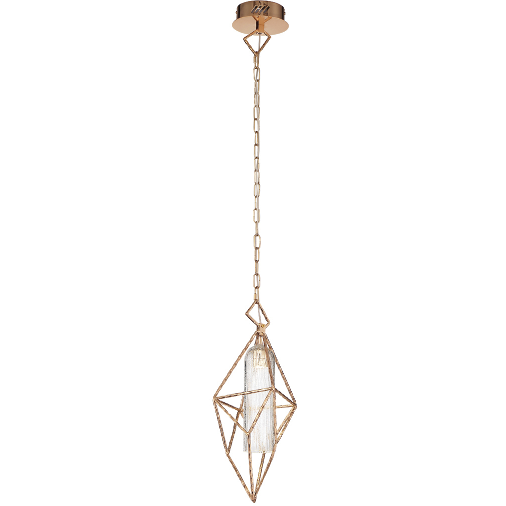 Verdino LED 8 inch Rose Gold Pendant Ceiling Light, Small