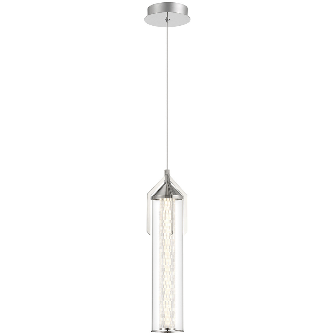 Espada LED 5.25 inch Polished Nickel Pendant Ceiling Light