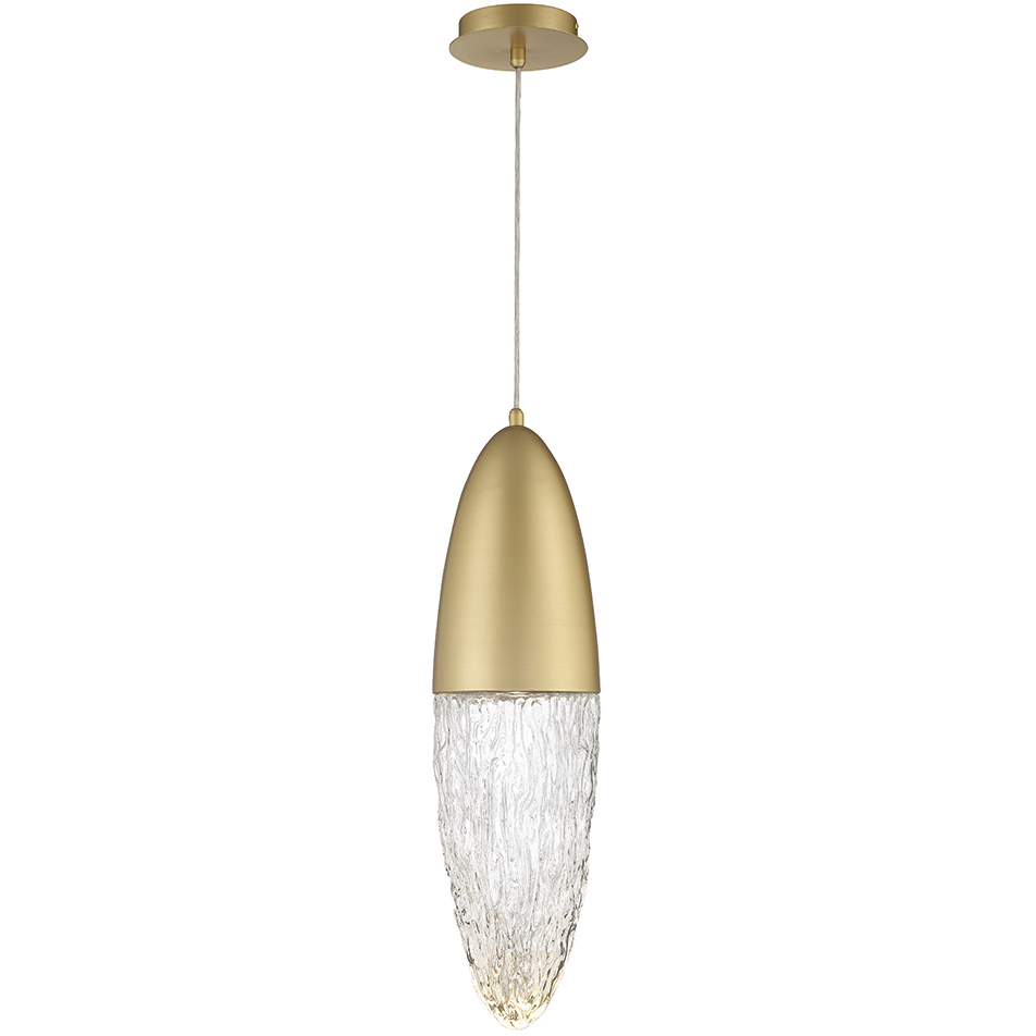 ecrou 1 Light 6.5 inch Gold Pendant Ceiling Light