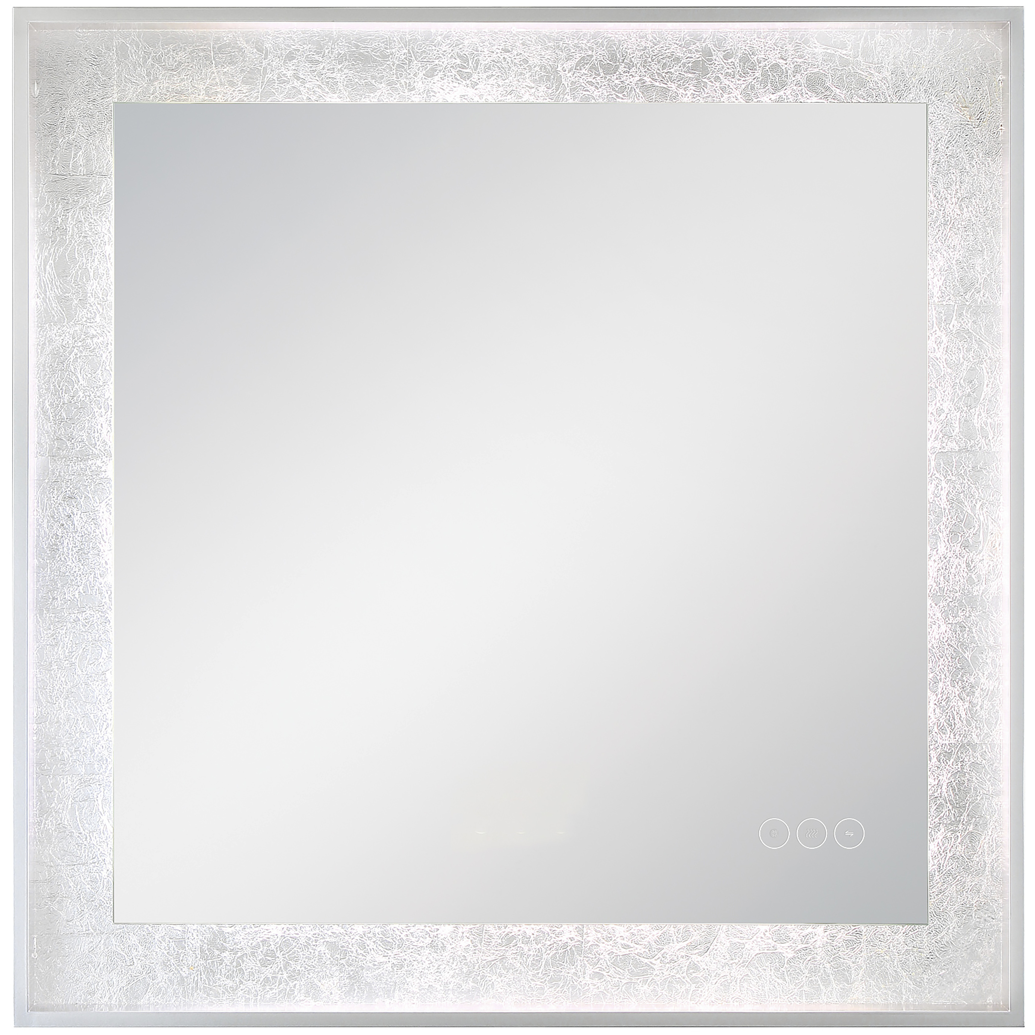 Anya 32 X 32 inch Anodized Silver LED Mirror