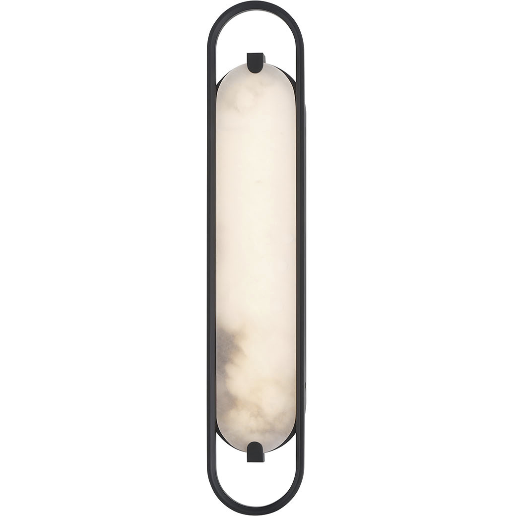 Noga 1 Light 24 inch Black Vanity Light Wall Light
