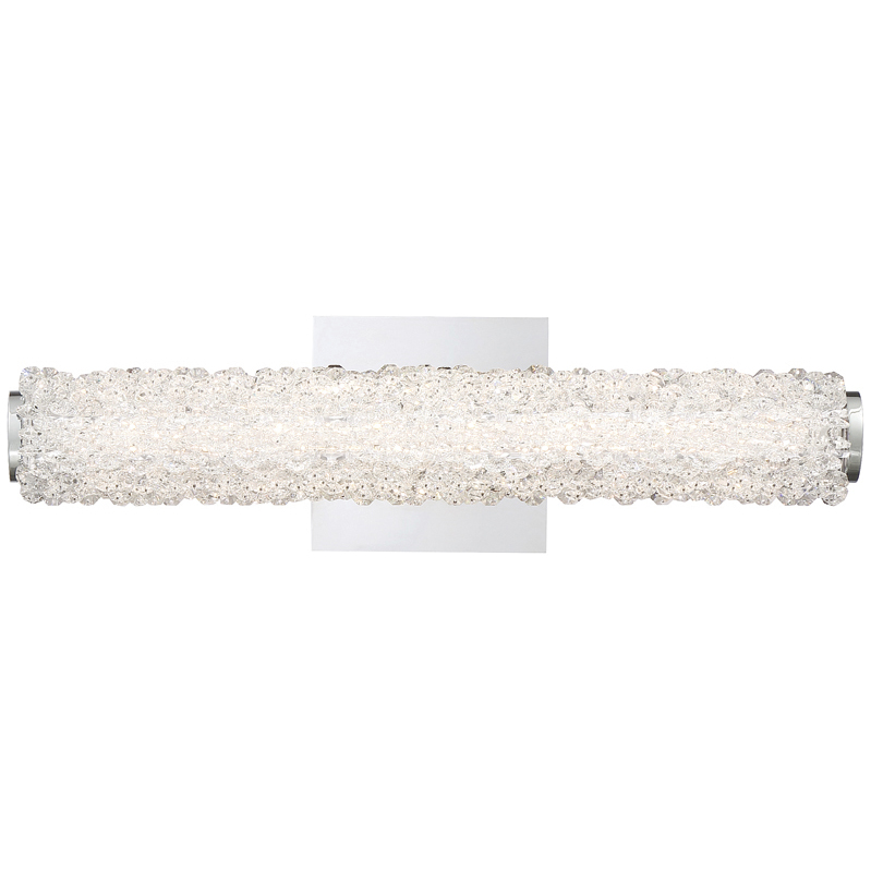 Sassi LED 18 inch Chrome Vanity Light Wall Light, Small