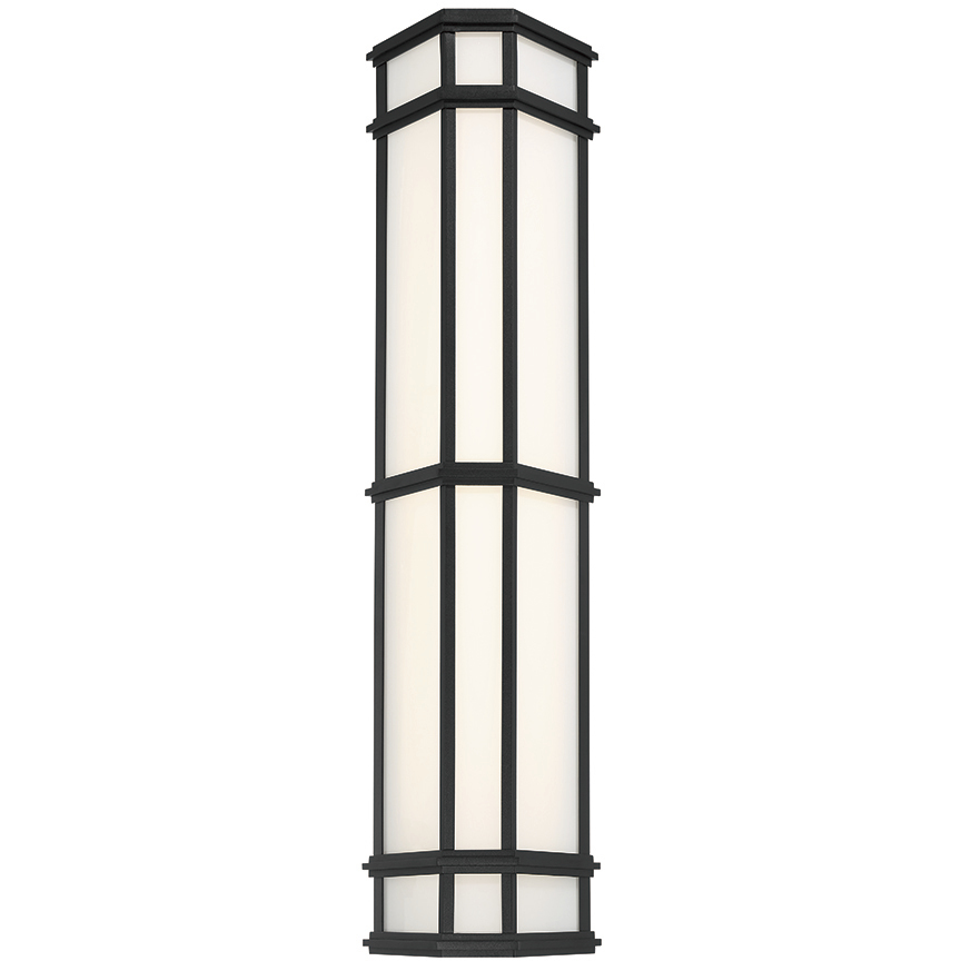 Monte 1 Light 29 inch Satin Black Outdoor LED Wall Sconce