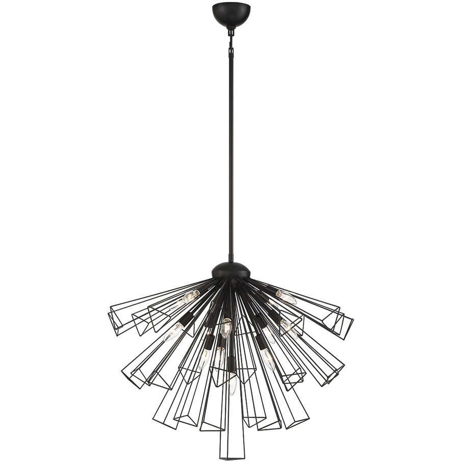 Dendelio 13 Light 30 inch Black Chandelier Ceiling Light