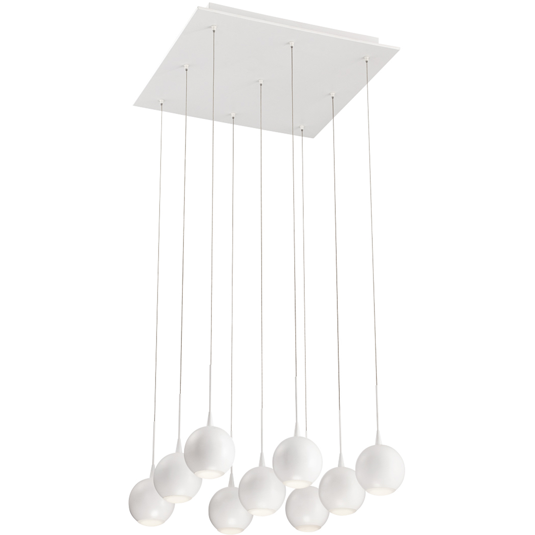 Patruno LED 18.5 inch Matte White Chandelier Ceiling Light