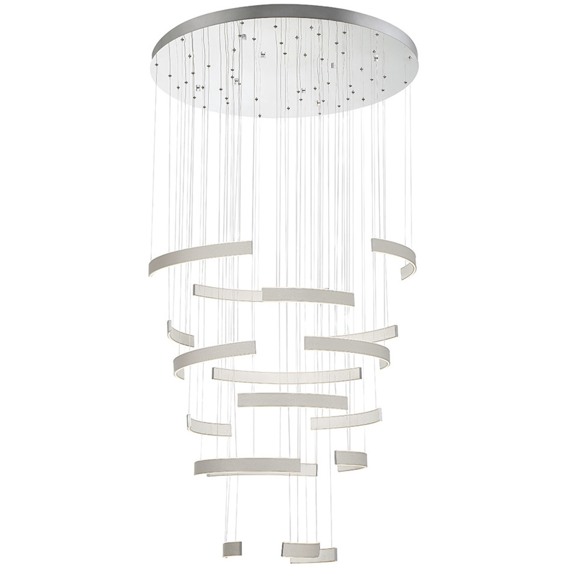 Verdura LED 40.75 inch Grey Chandelier Ceiling Light